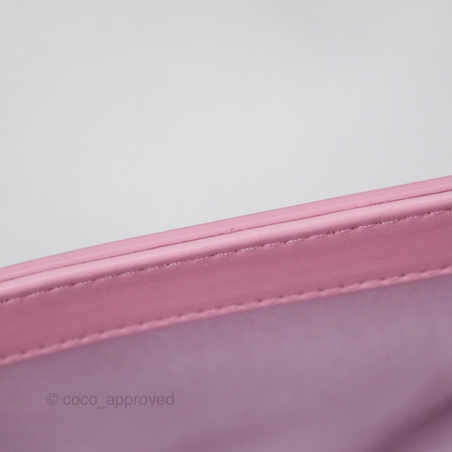 Chanel Stitched Ring My Bag Flap Crossbody Pink Calfskin Silver Hardware
