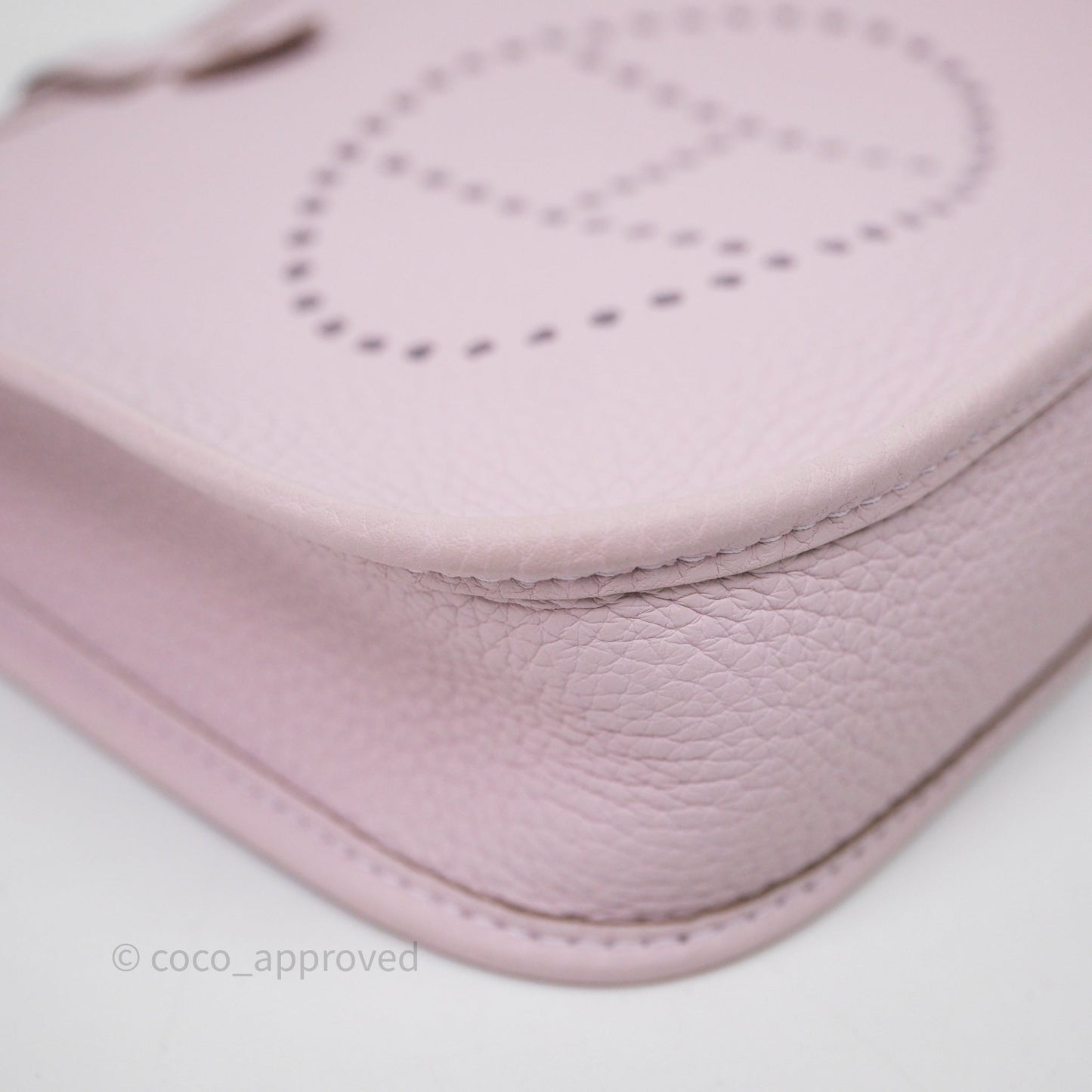 Hermes Mini Evelyne 16 Mauve Pâle 09 Clemence Palladium Hardware