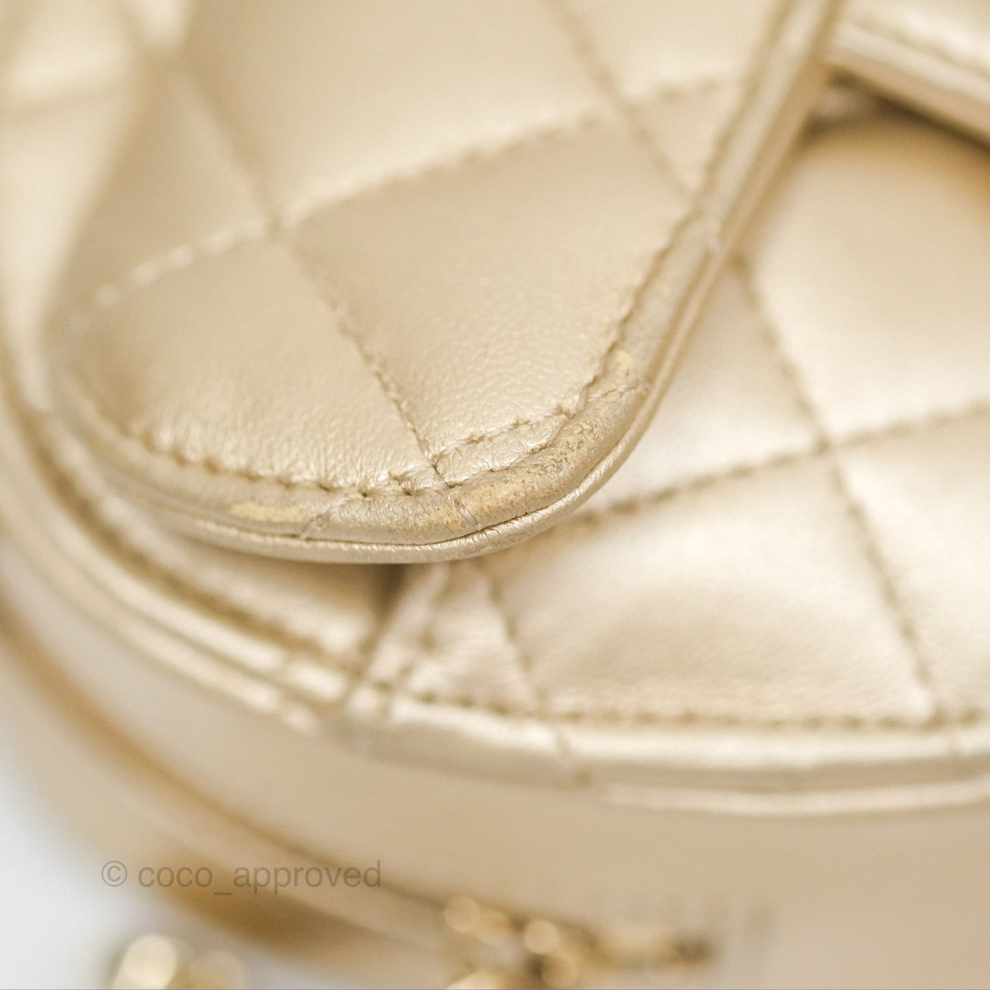 Chanel Small Heart Bag Gold Lambskin Gold Hardware 22S