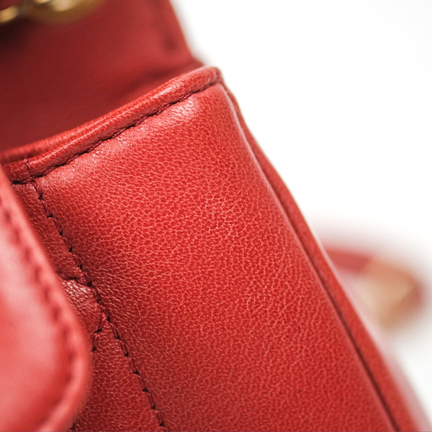Chanel Diana Reissue Brick Red Gold Hardware