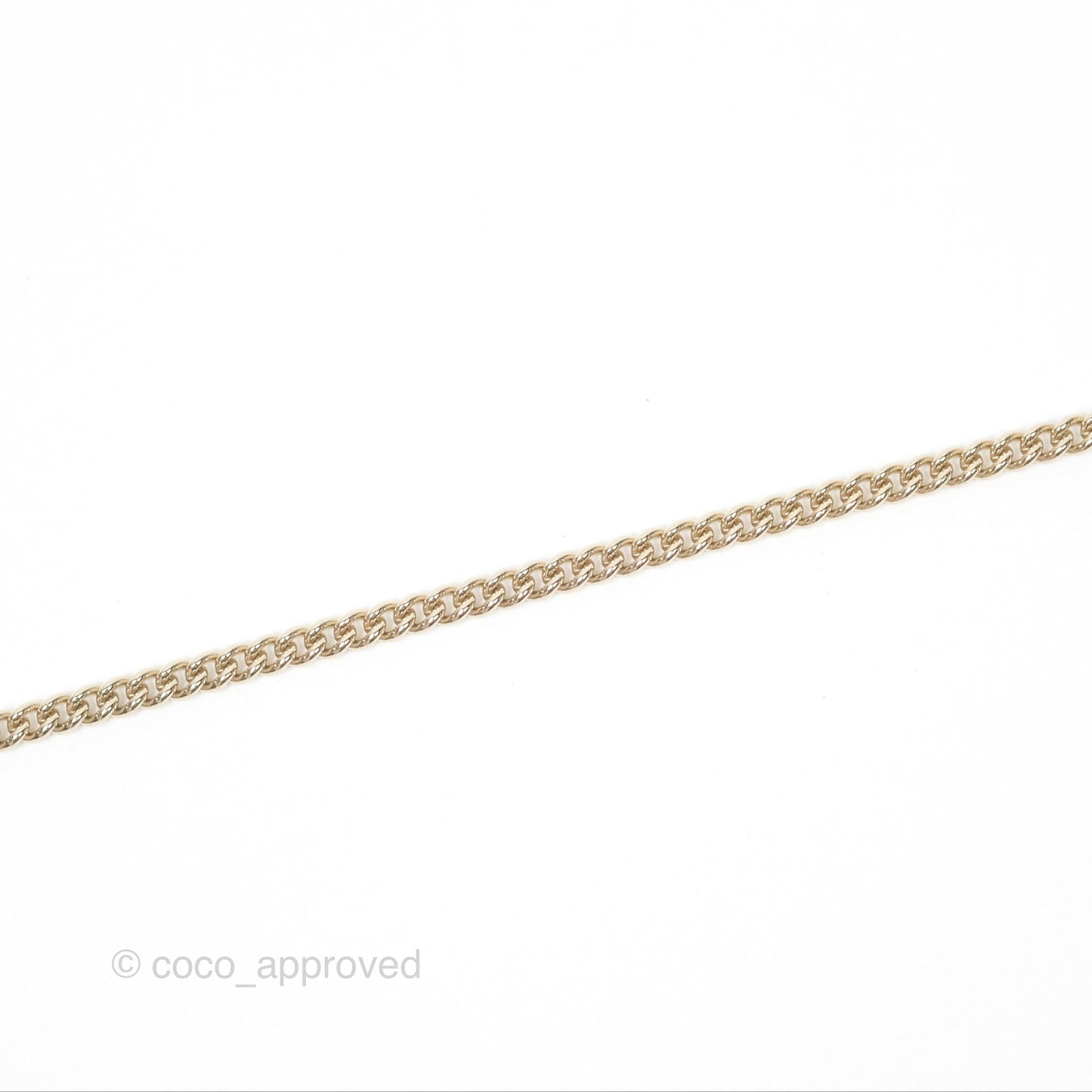 Chanel Square CC Necklace Gold Tone 23B