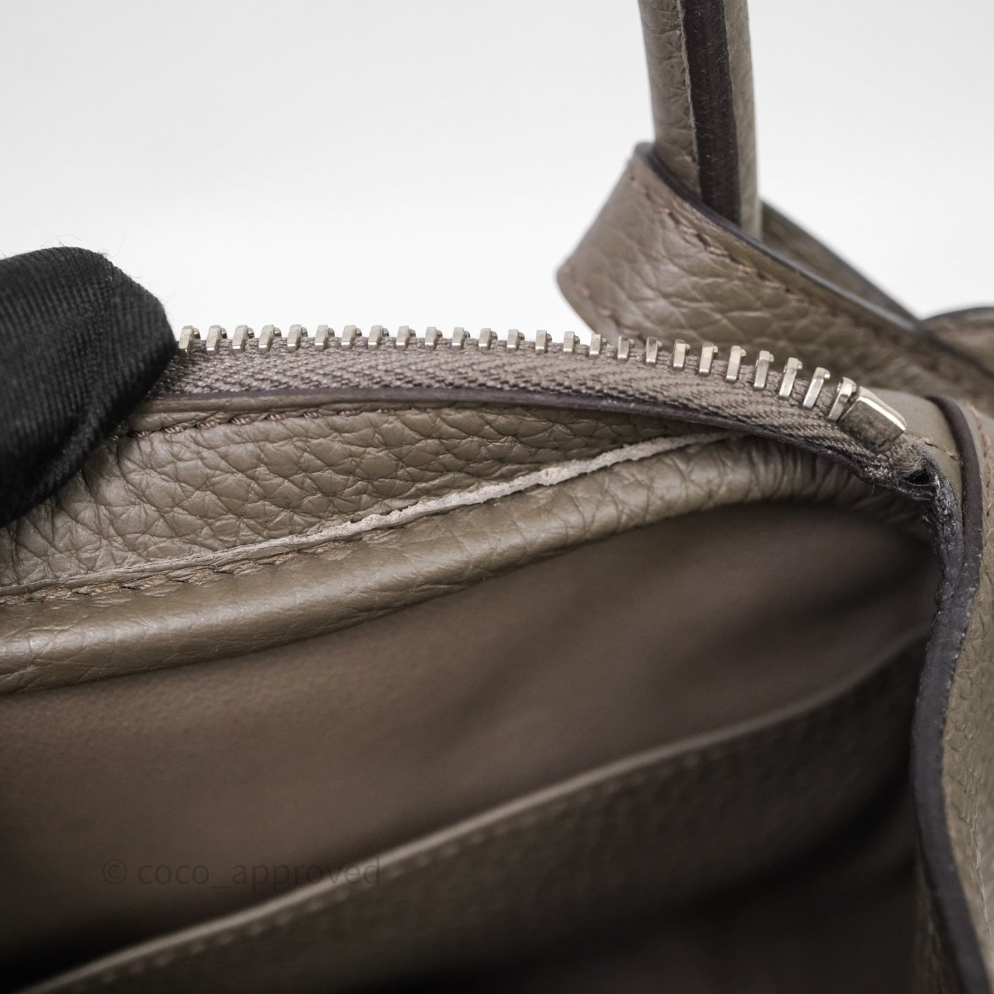 Hermès Lindy 30 Etain 8F Clemence Palladium Hardware