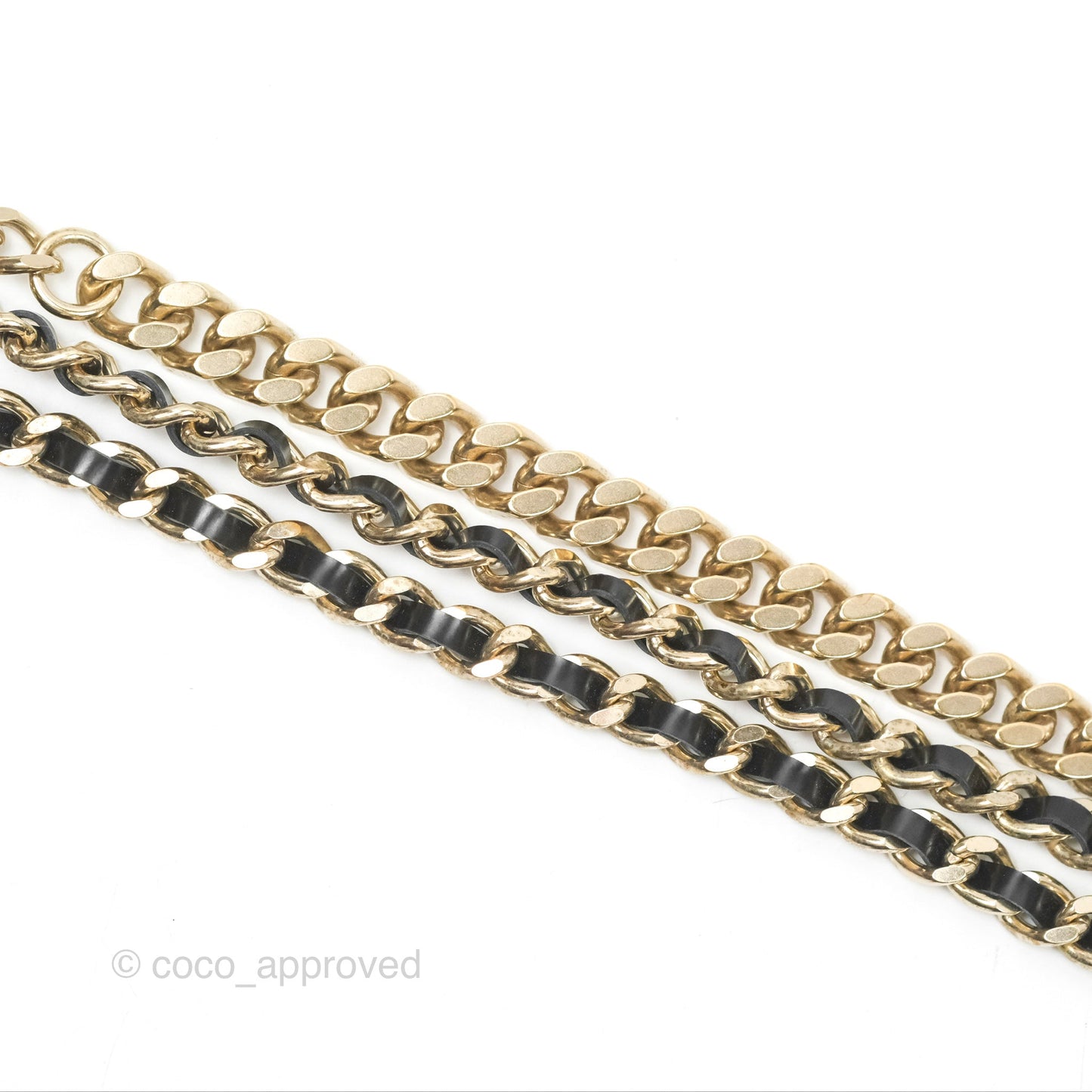 Chanel CC Woven Chain Belt Gold Hardware 17P