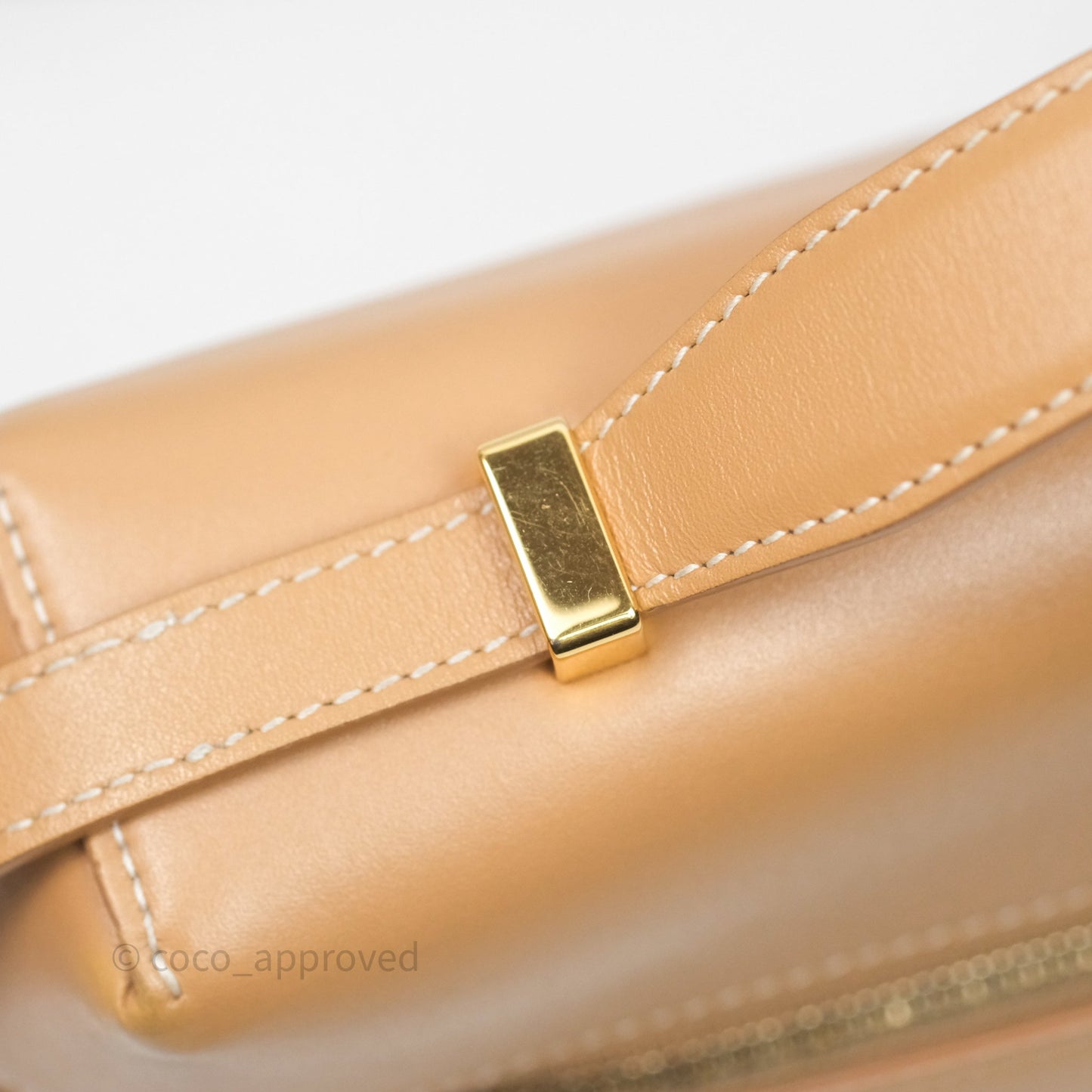 Loro Piana Extra Bag L27 Light Bamboo Calfskin Gold Hardware
