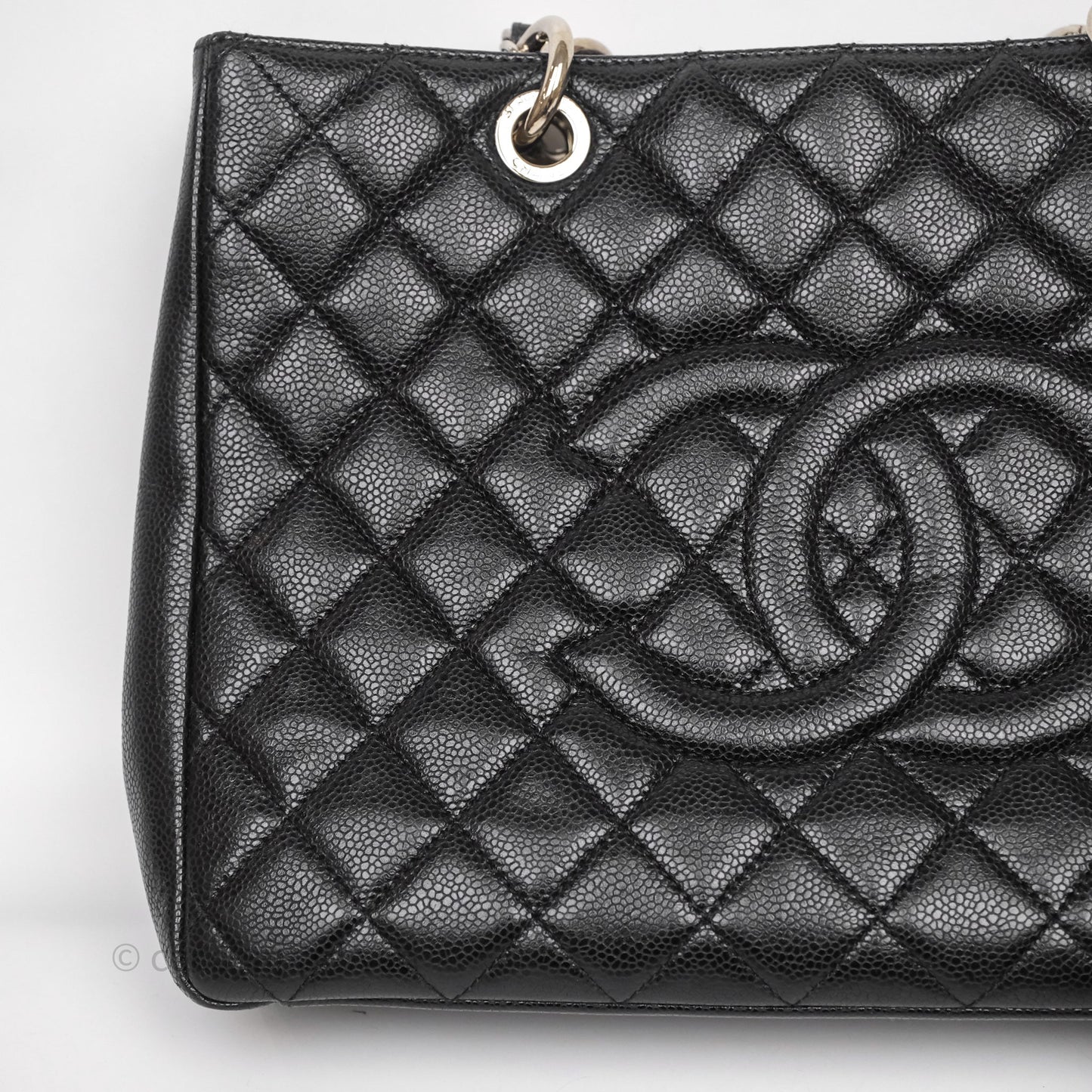 Chanel GST Black Caviar Silver Hardware