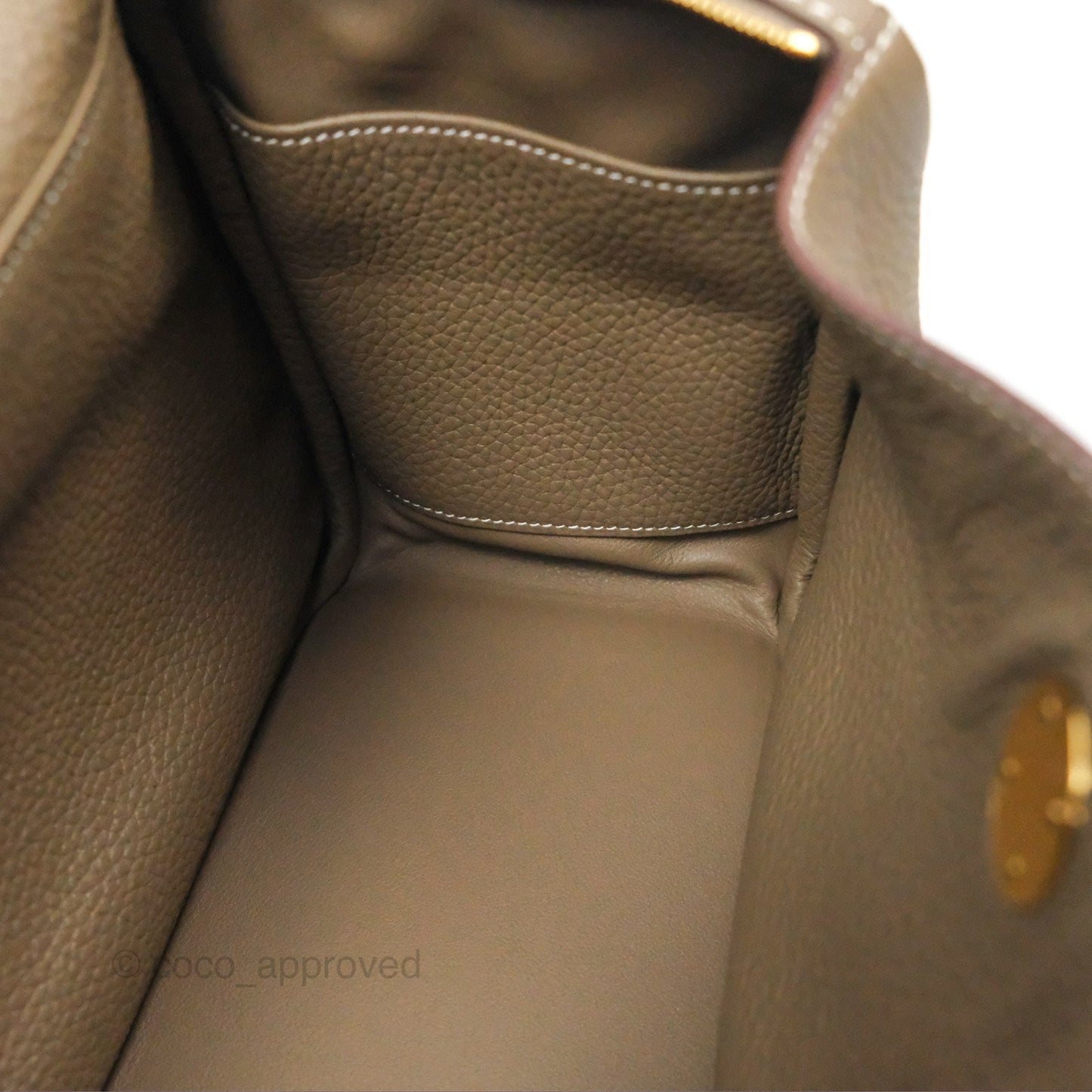 Hermès Lindy 26 Etoupe Clemence Gold Hardware