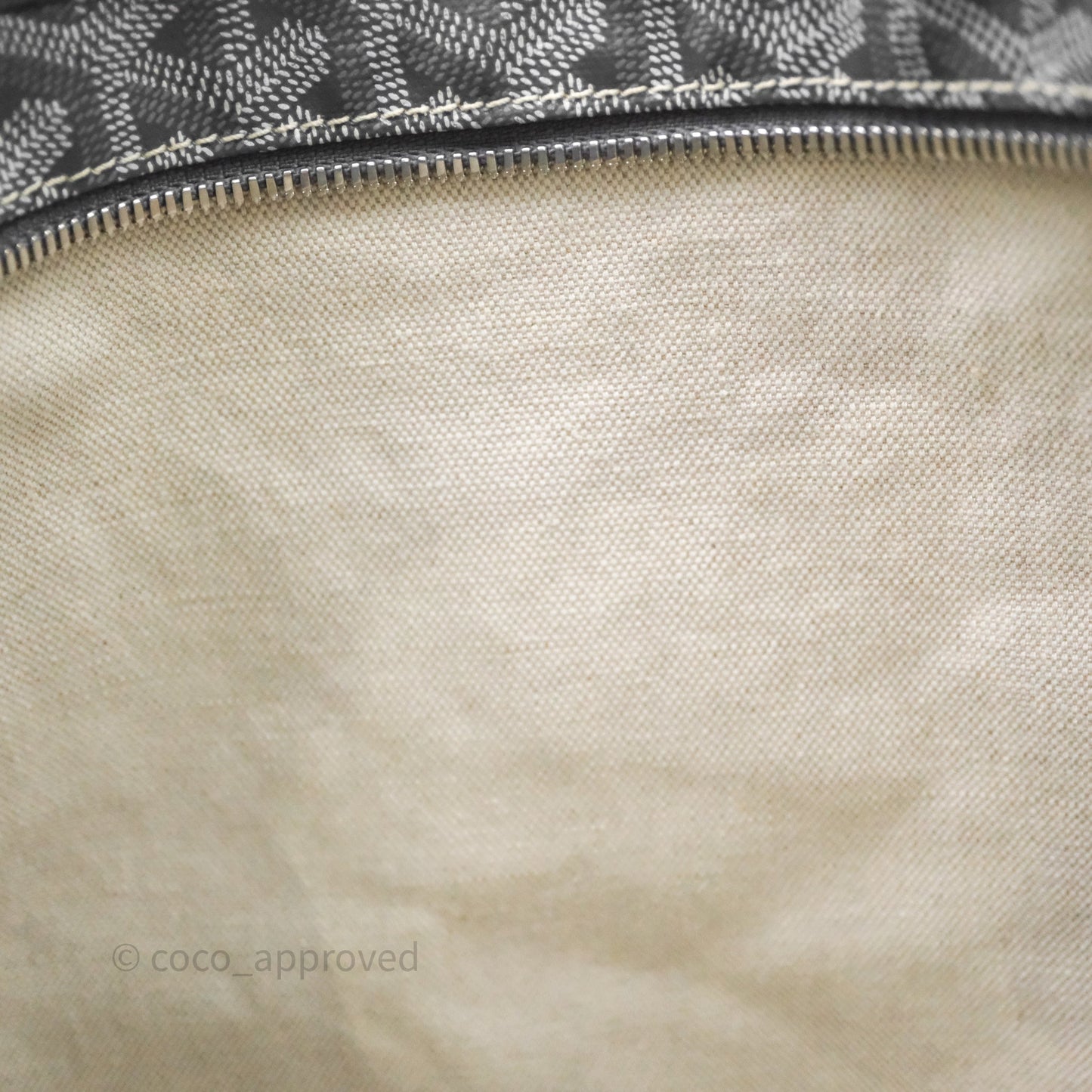 Goyard Bohème Hobo Bag Grey Goyardine Canvas Pink Heart