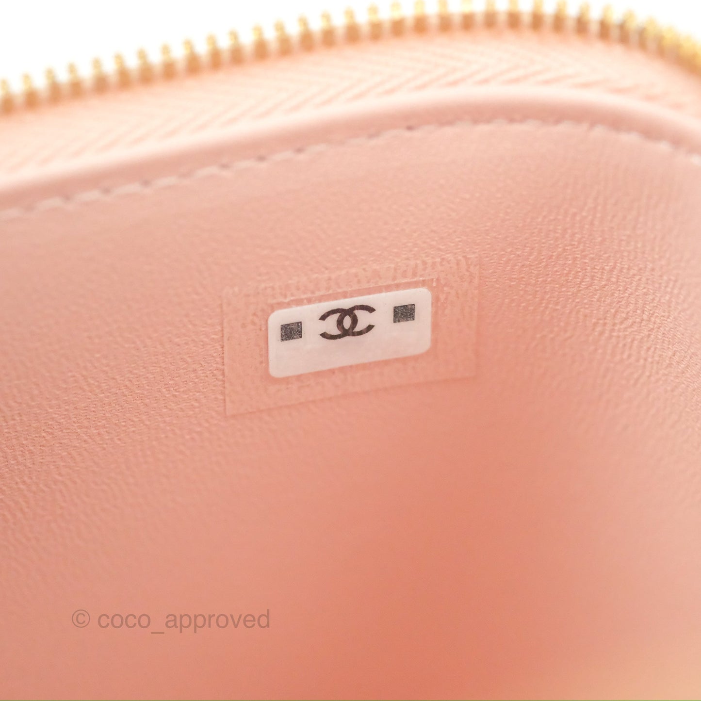 Chanel Vanity Rectangular Top Handle Pink Lambskin Gold Hardware