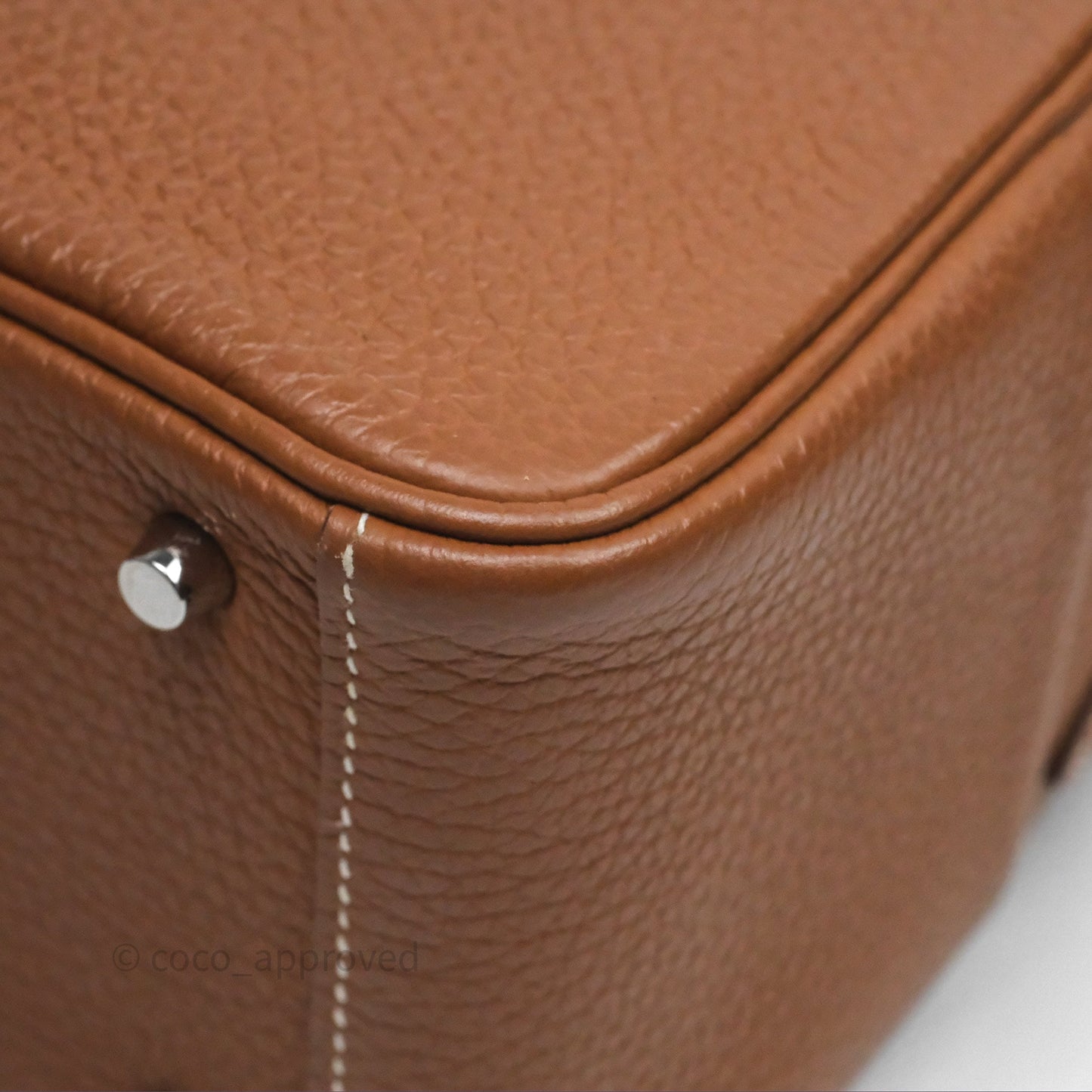 Hermès Mini Lindy 20 Gold Clemence Palladium Hardware