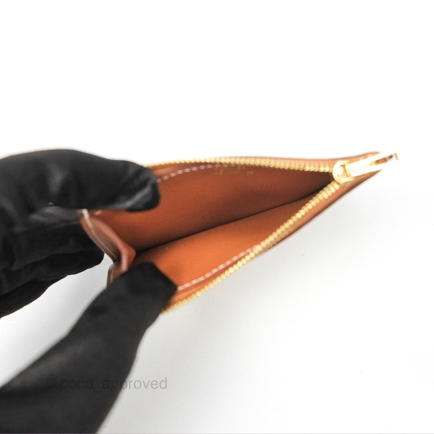 Hermès Roulis Slim Wallet Gold Evercolor Gold Hardware