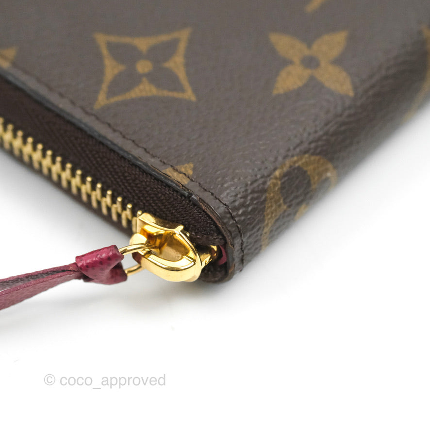 Louis Vuitton Clémence Wallet Monogram Canvas Fuchsia
