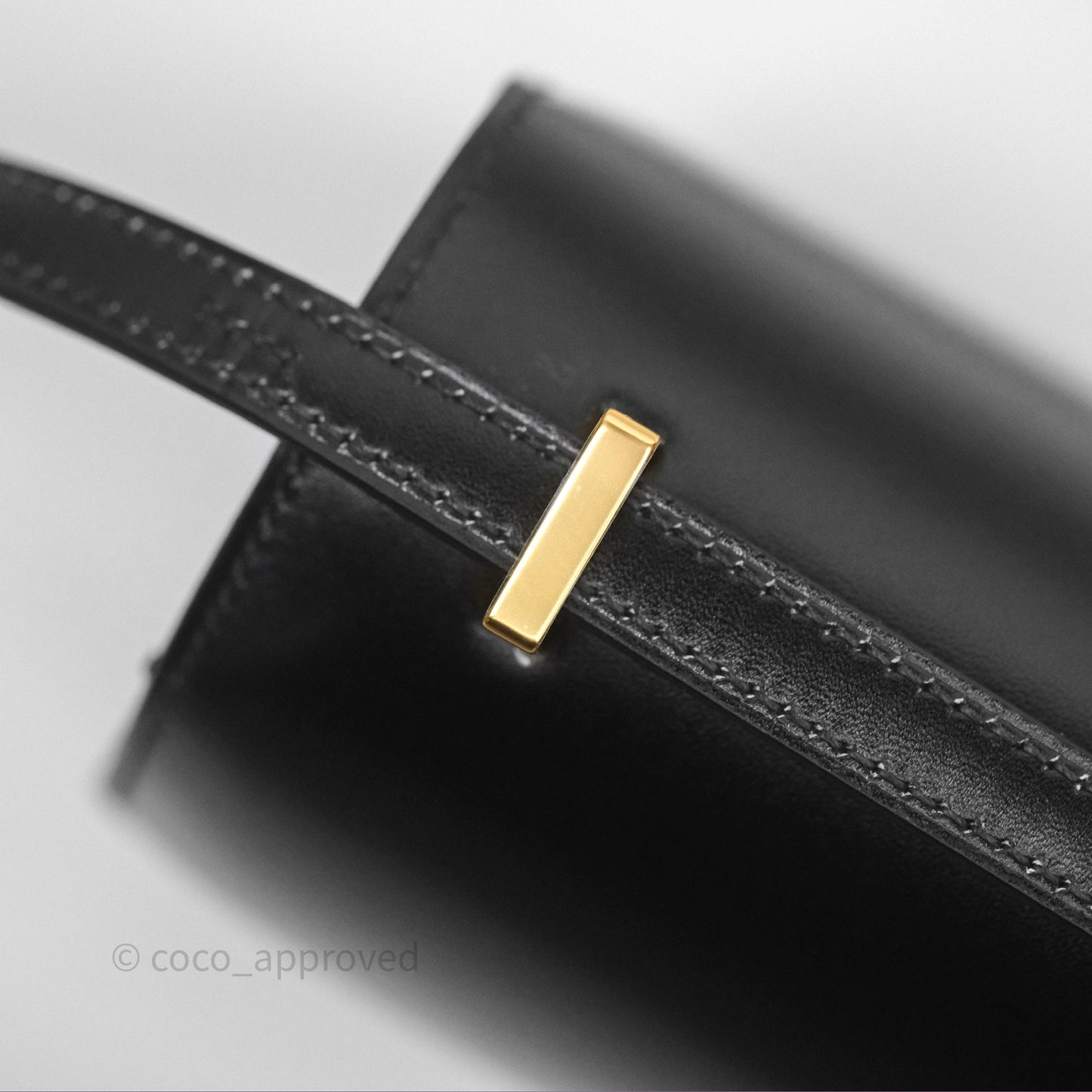 Hermès Constance Mini 18cm Mirror Black Noir 89 Box Leather Gold Hardware