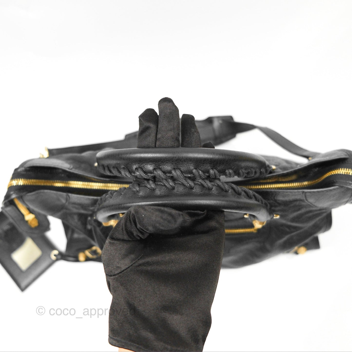 Balenciaga Classic City Bag Black Calfskin Gold Hardware