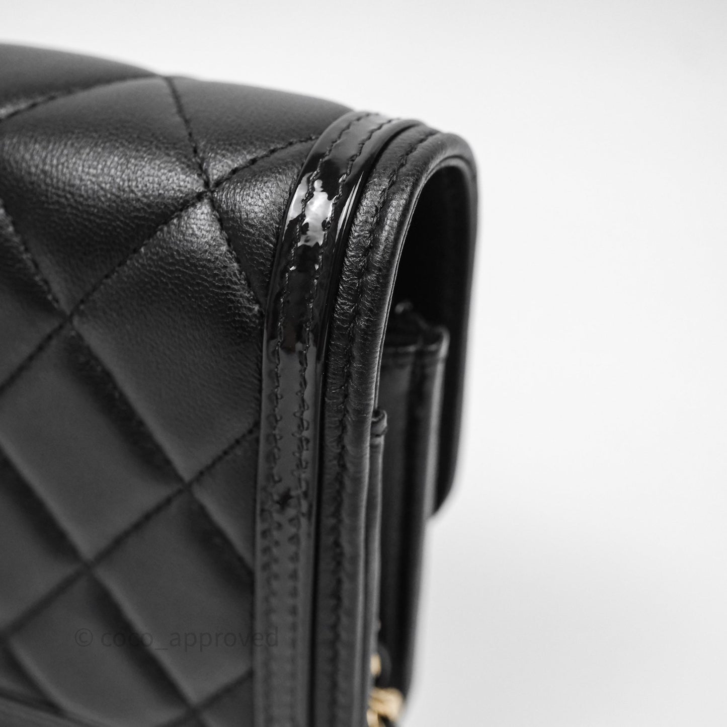 Chanel Mini Flap Bag Black Lambskin Gold Hardware