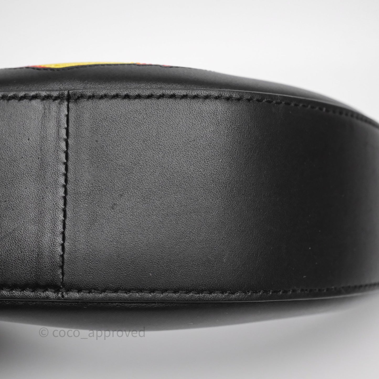 Loewe x Howls Calcifer Luna Shoulder Bag In Black Calfskin