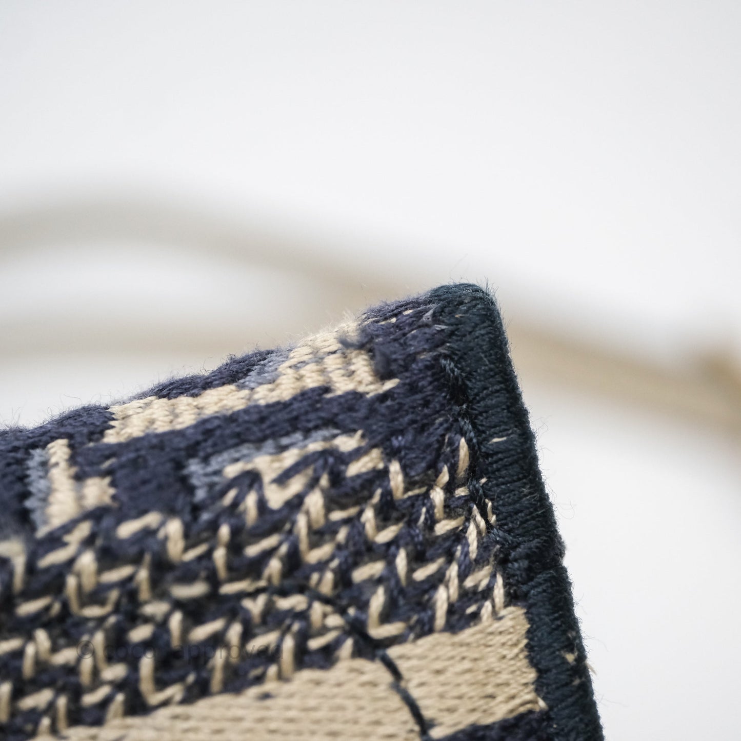 Christian Dior Navy Oblique Slim Saddle Pouch