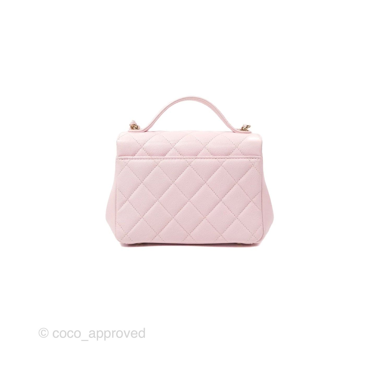 Chanel Quilted Small Business Affinity Flap Pink Caviar Gold Hardware