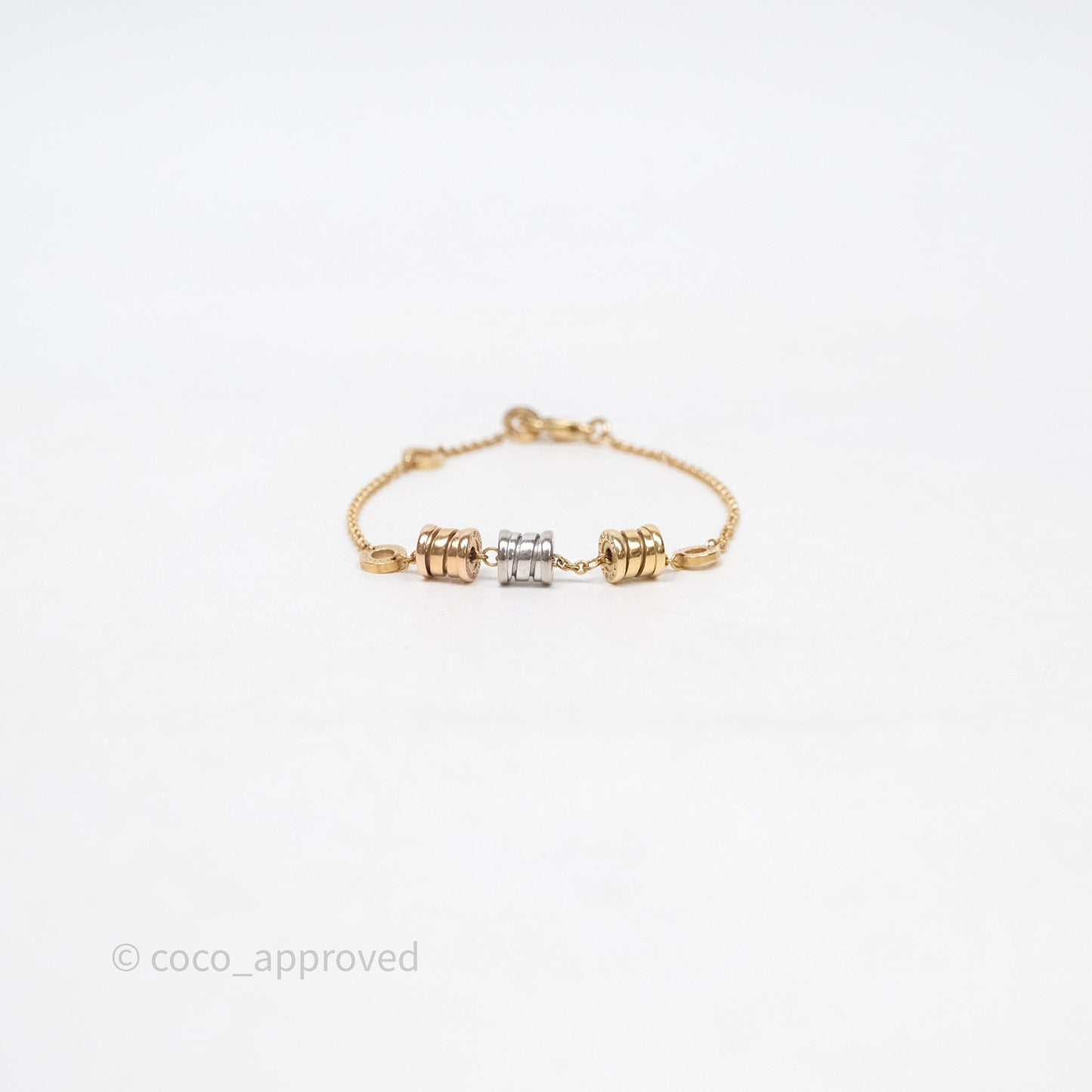 Bvlgari B.Zero1 18k Three Tone Gold Bracelet
