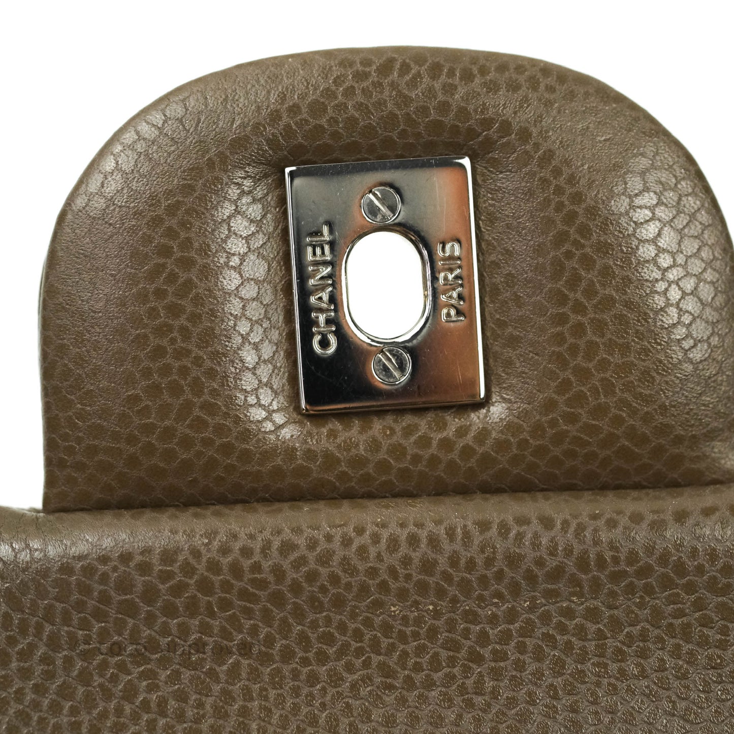 Chanel Jumbo Double Flap Taupe Caviar Silver Hardware⁣⁣