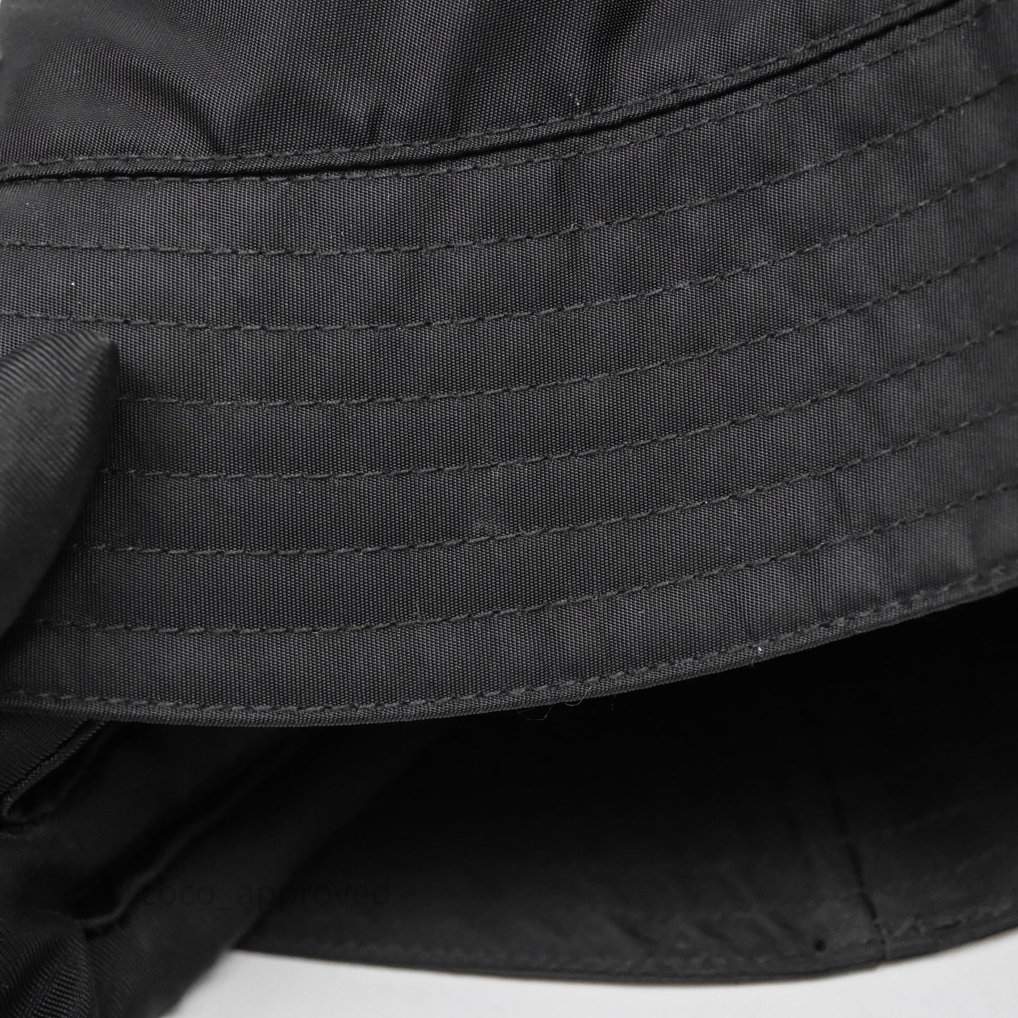 Prada Re-Nylon Logo Bucket Hat Black
