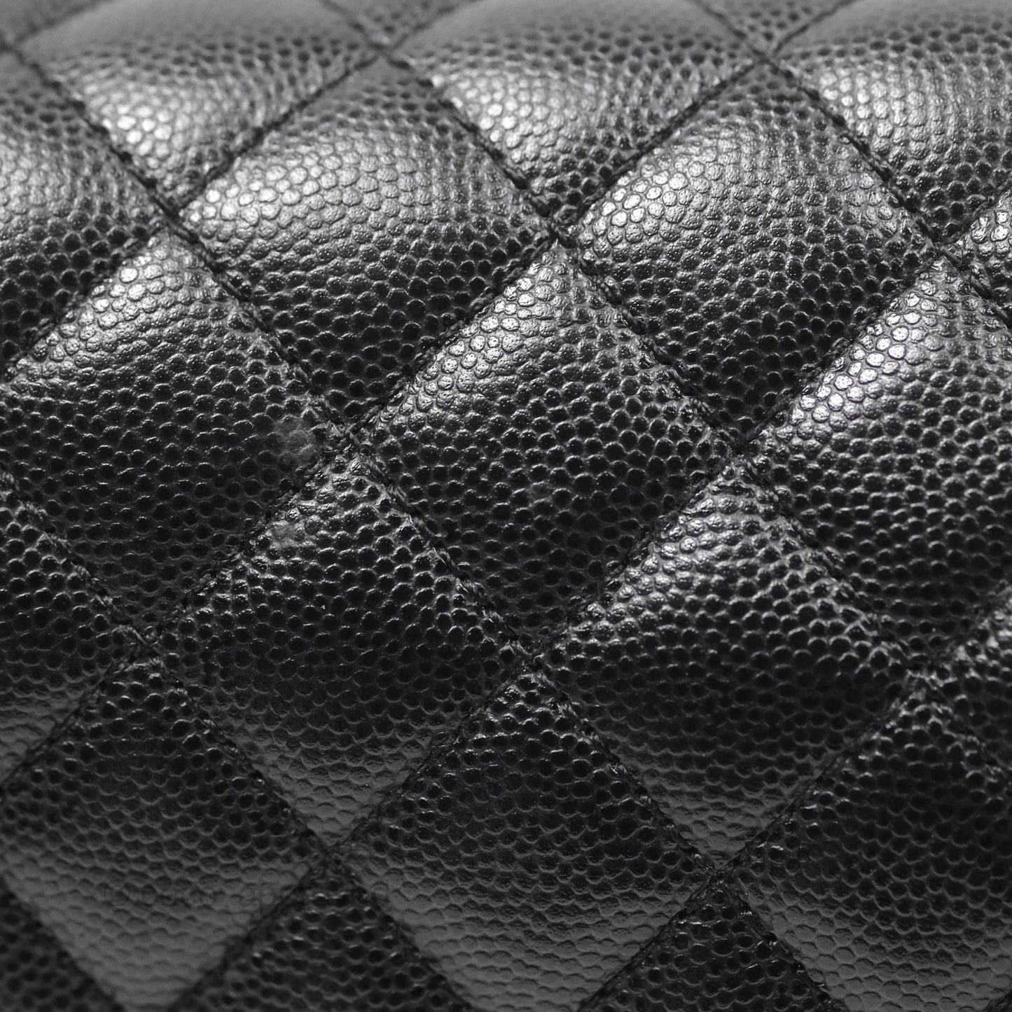 Chanel Medium Boy Quilted Black Caviar Ruthenium Hardware