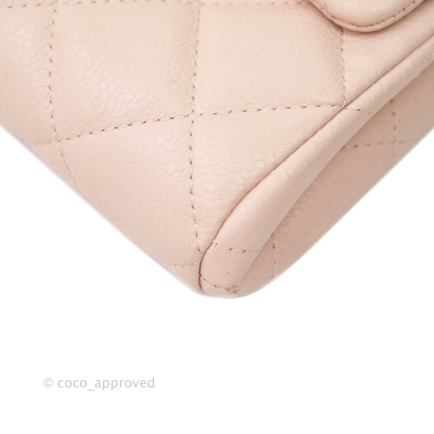 Chanel Quilted Clutch with Chain Sakura Pink Silver Hardware