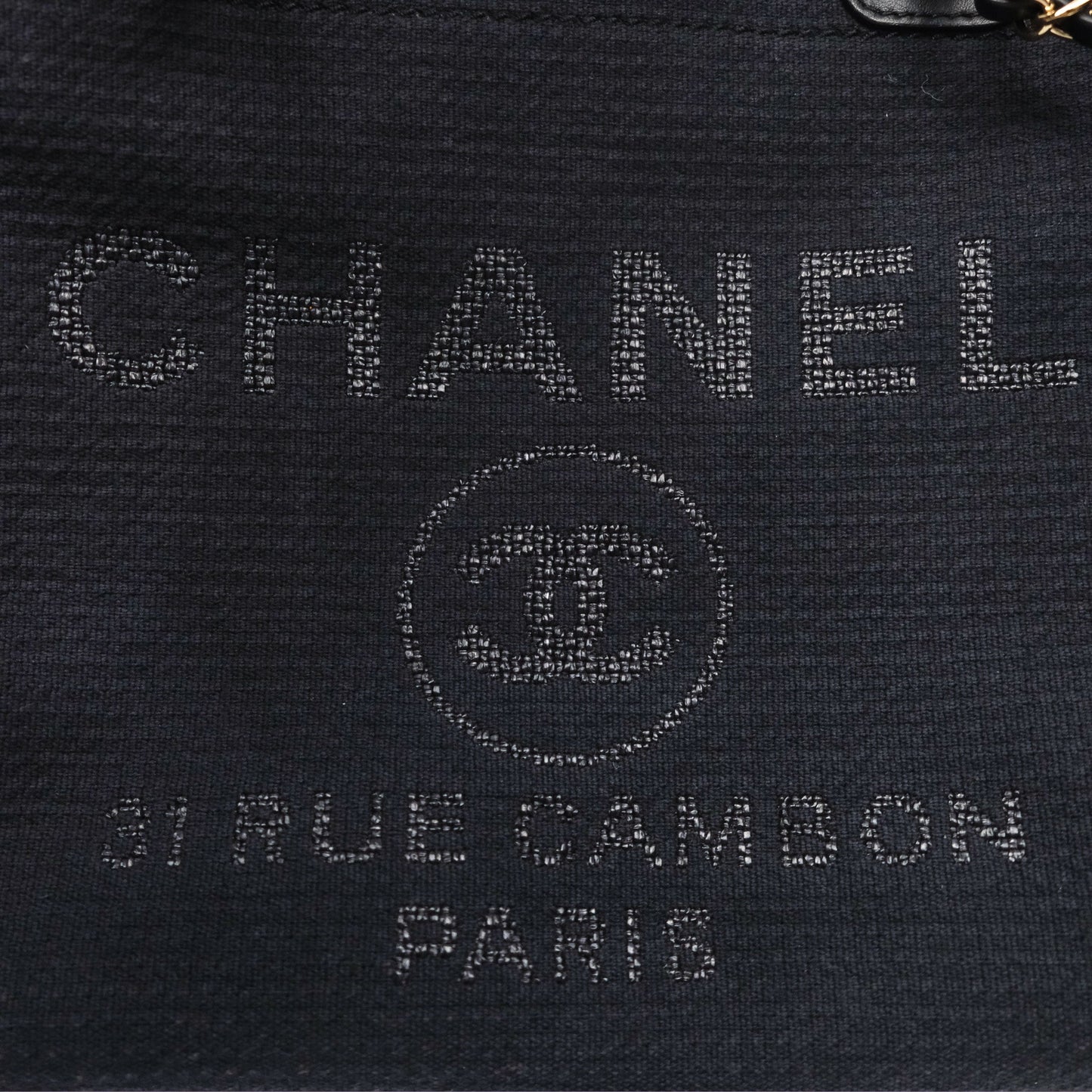 Chanel New Small Deauville Navy Canvas