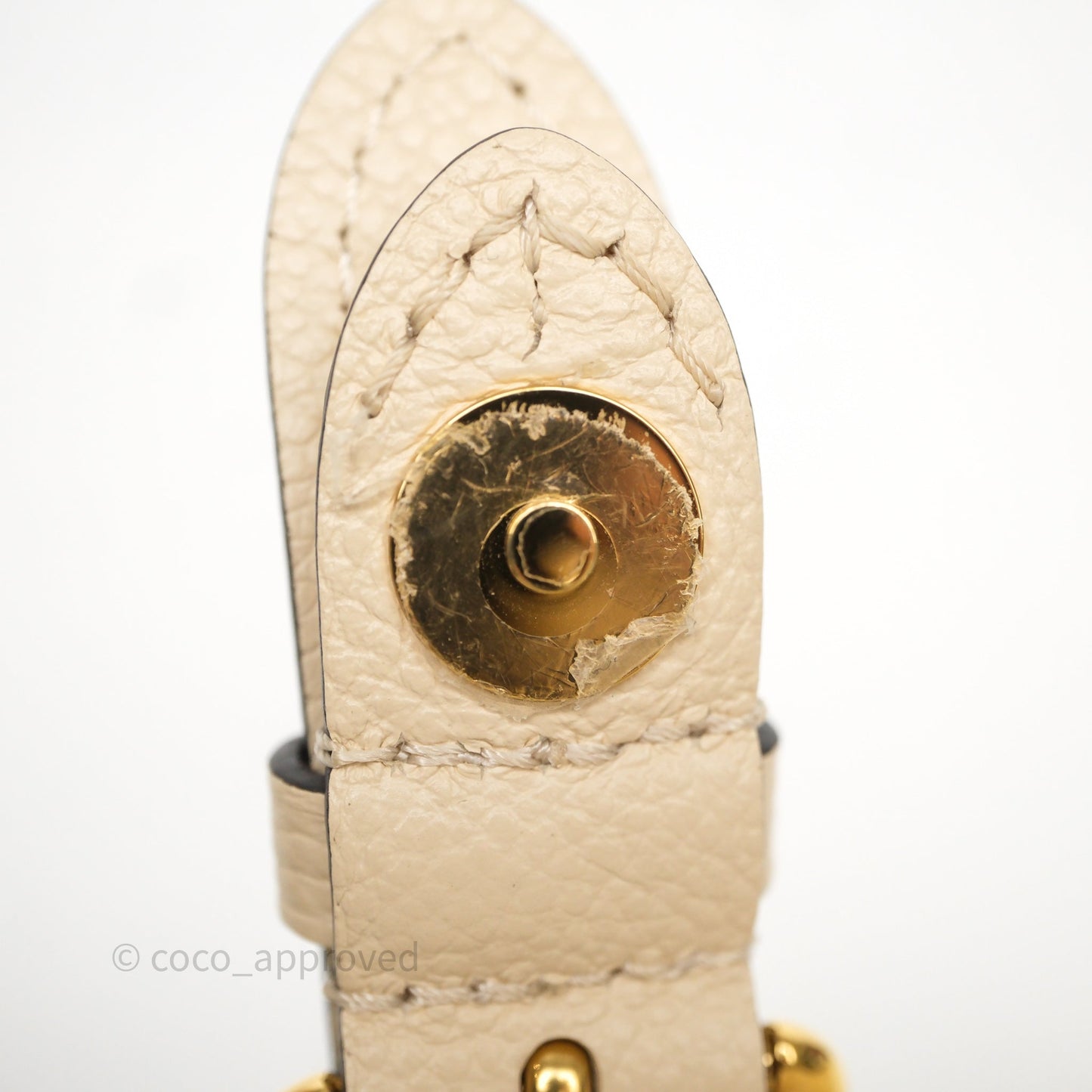 Louis Vuitton Diane Crème Beige Monogram Empreinte Leather