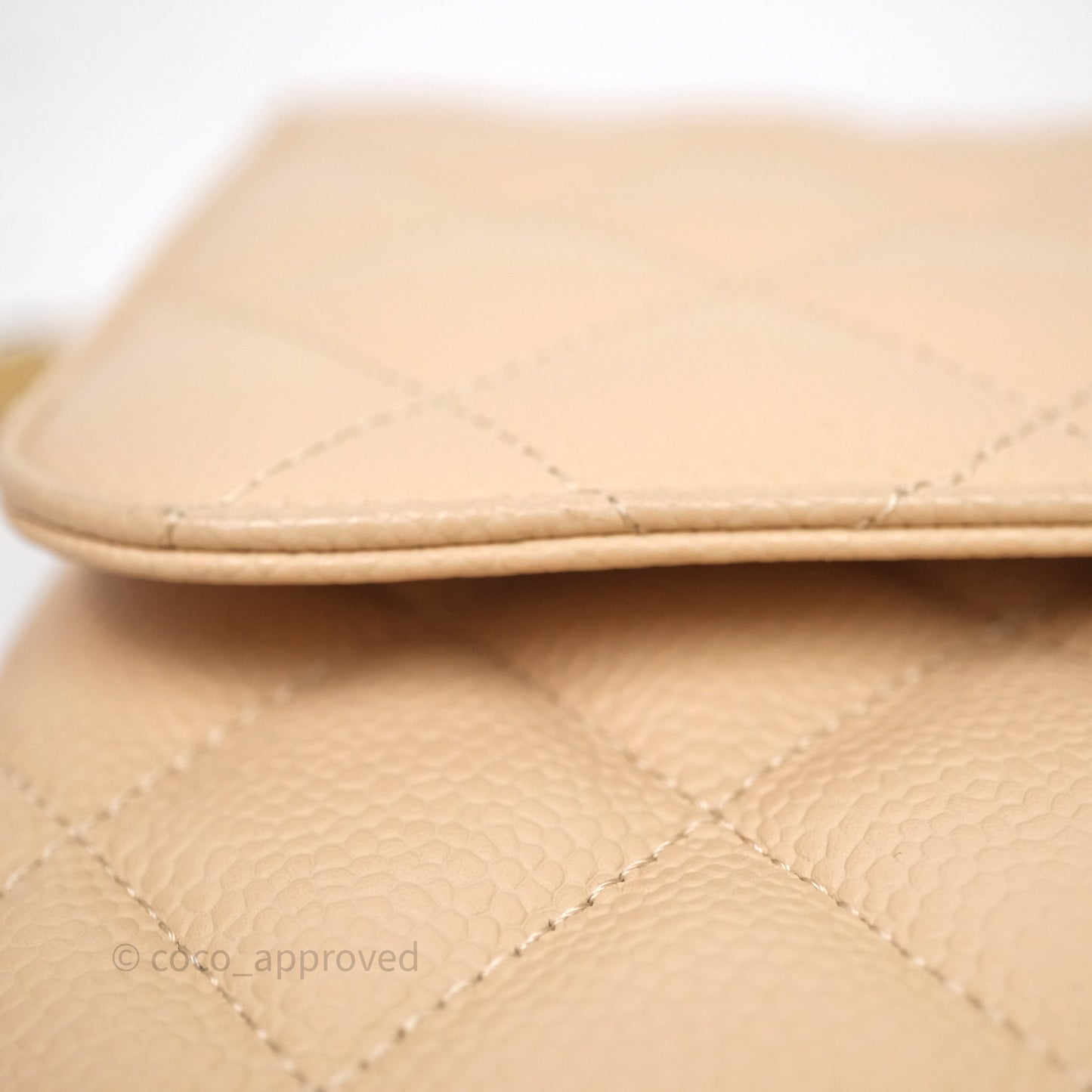 Chanel Jumbo Double Flap Beige Caviar Gold Hardware⁣⁣