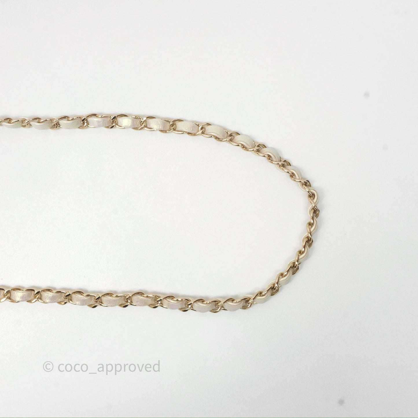 Chanel Mini Rectangular Quilted Iridescent Ivory Lambskin Gold Hardware 20B