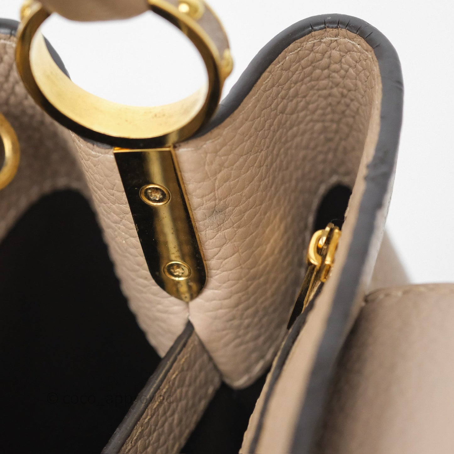 Louis Vuitton Capucines BB Taurillon Leather Galet