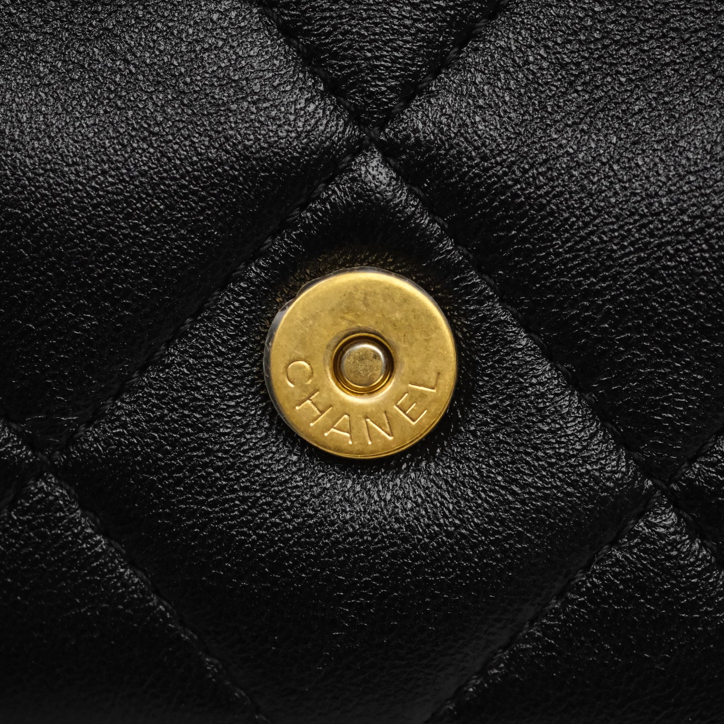 Chanel Quilted Large Trendy Double Pocket Hobo Black Lambskin Gold Hardware