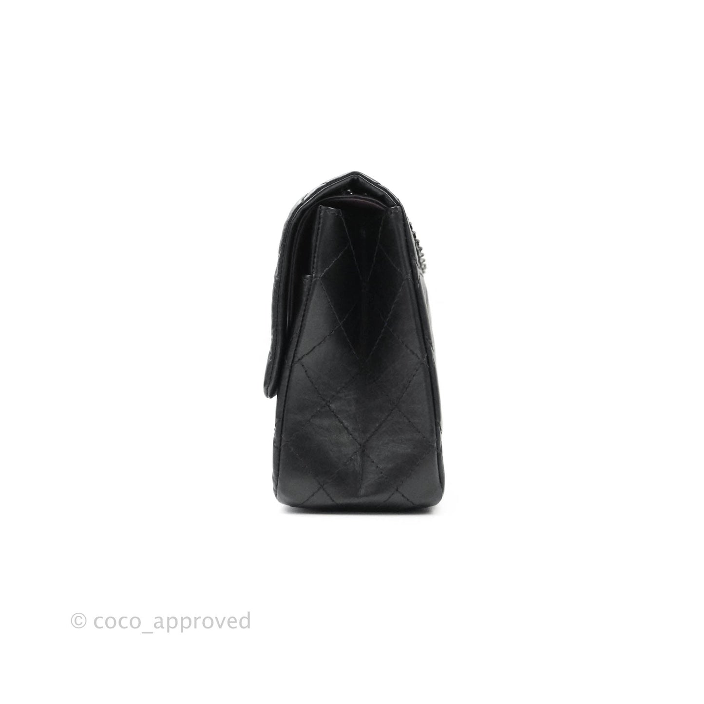 Chanel Reissue Quilted Aged Calfskin Black Aged Ruthenium Hardware 227