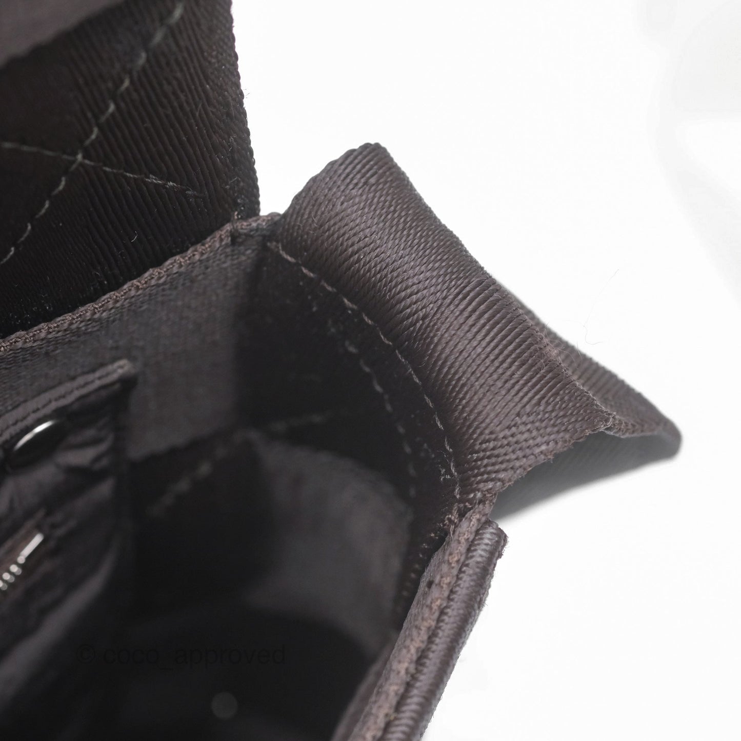 Bottega Veneta Maxi Webbing Cassette Bag Dark Brown