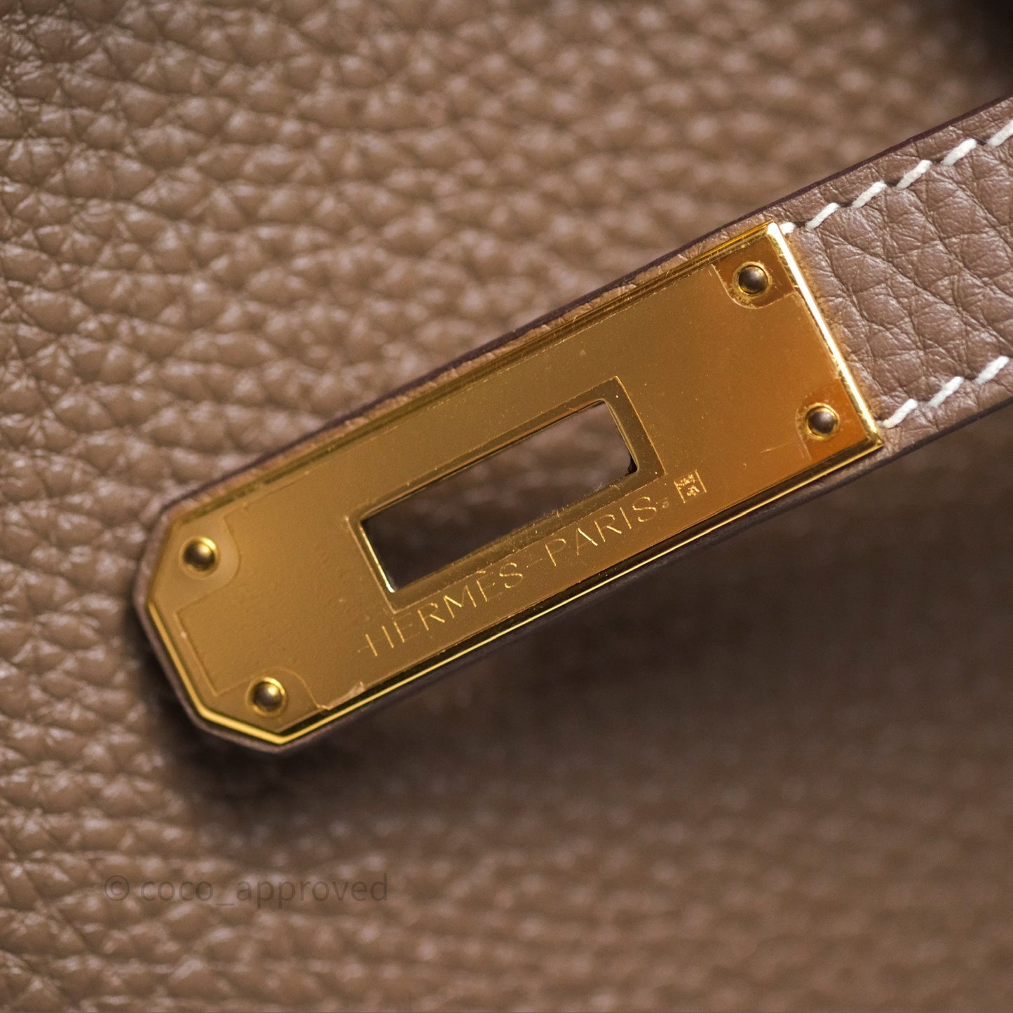 Hermès Birkin 30 Retourne Etoupe 18 Togo Gold Hardware