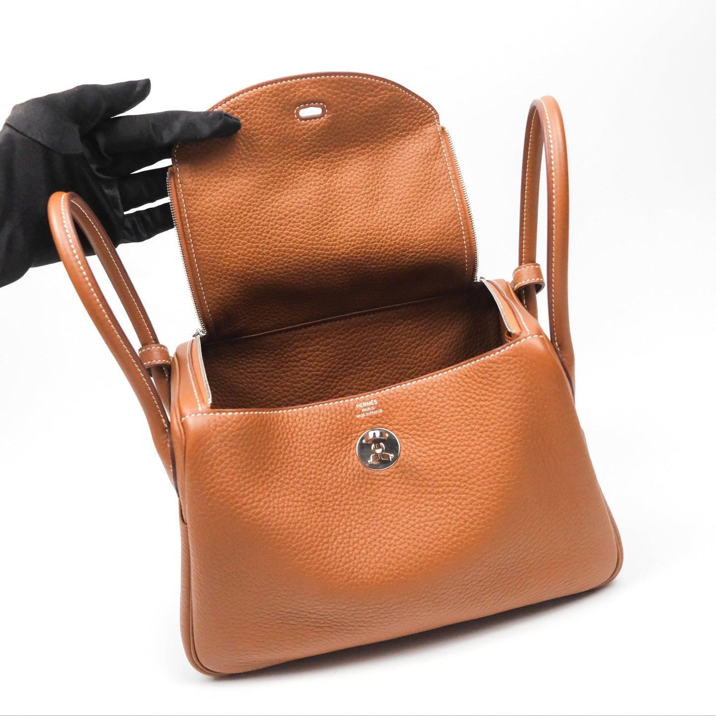 Hermès Lindy 26 Gold Clemence Palladium Hardware