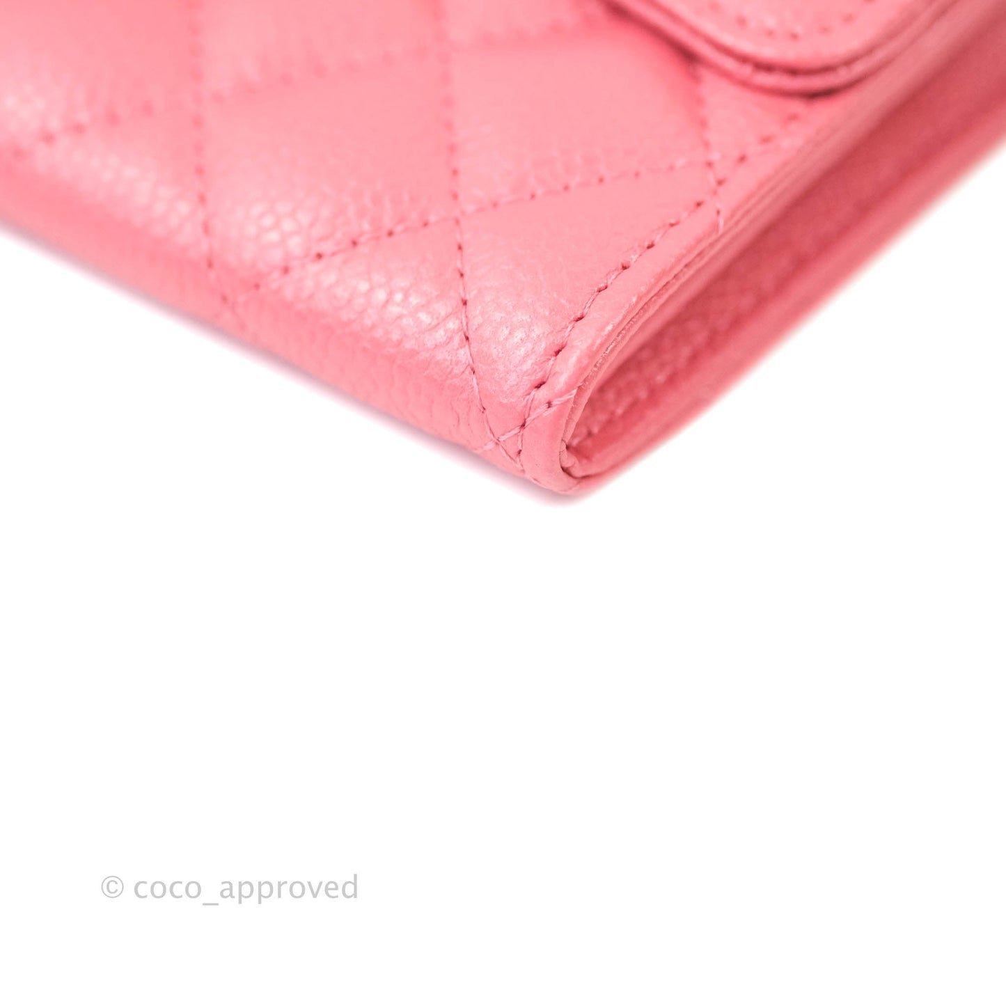 Chanel Classic Flap Wallet Pink Caviar Gold Hardware⁣ 18S