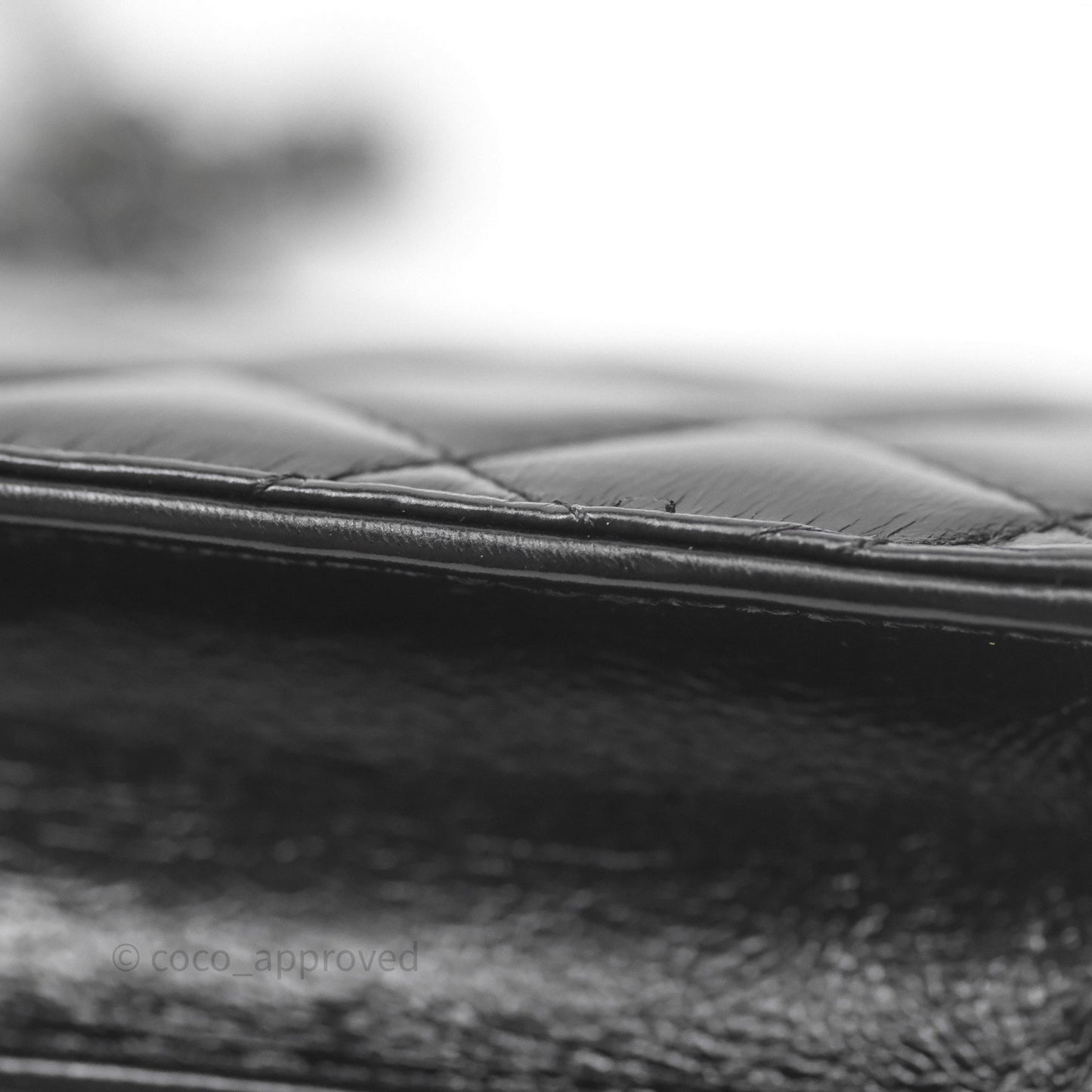 Chanel Mini Crystal Top Handle Wallet On Chain WOC Black Calfskin Gun Metal Hardware 23K