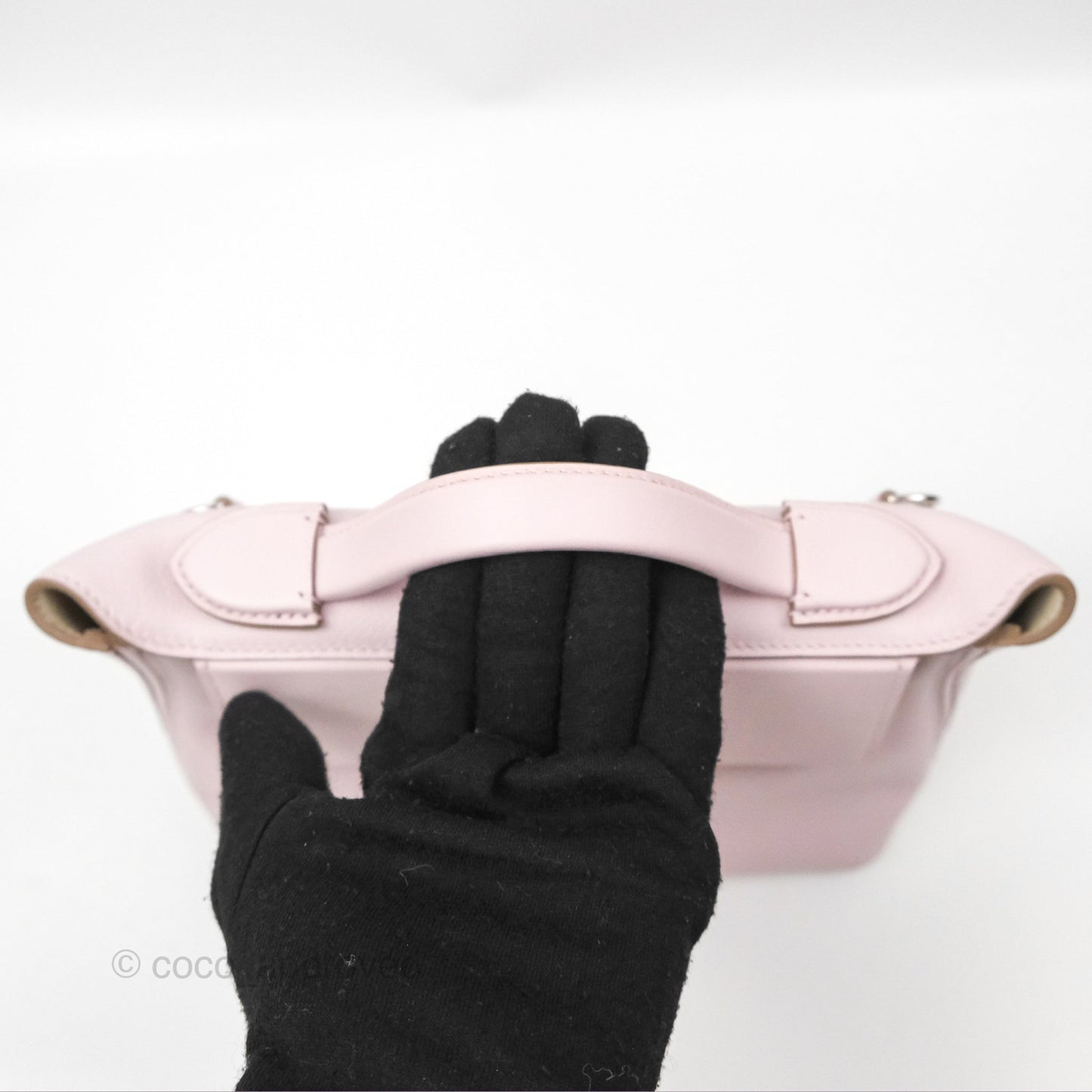 Hermès 24/24 21 Mini Mauve Pale Evercolor/Swift Palladium Hardware