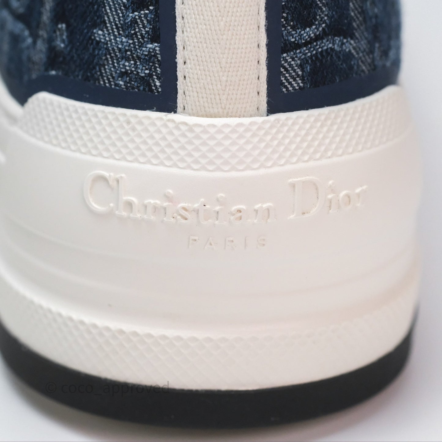 Christian Dior Walk'n'Dior Platform Sneaker Blue Denim Size 37.5