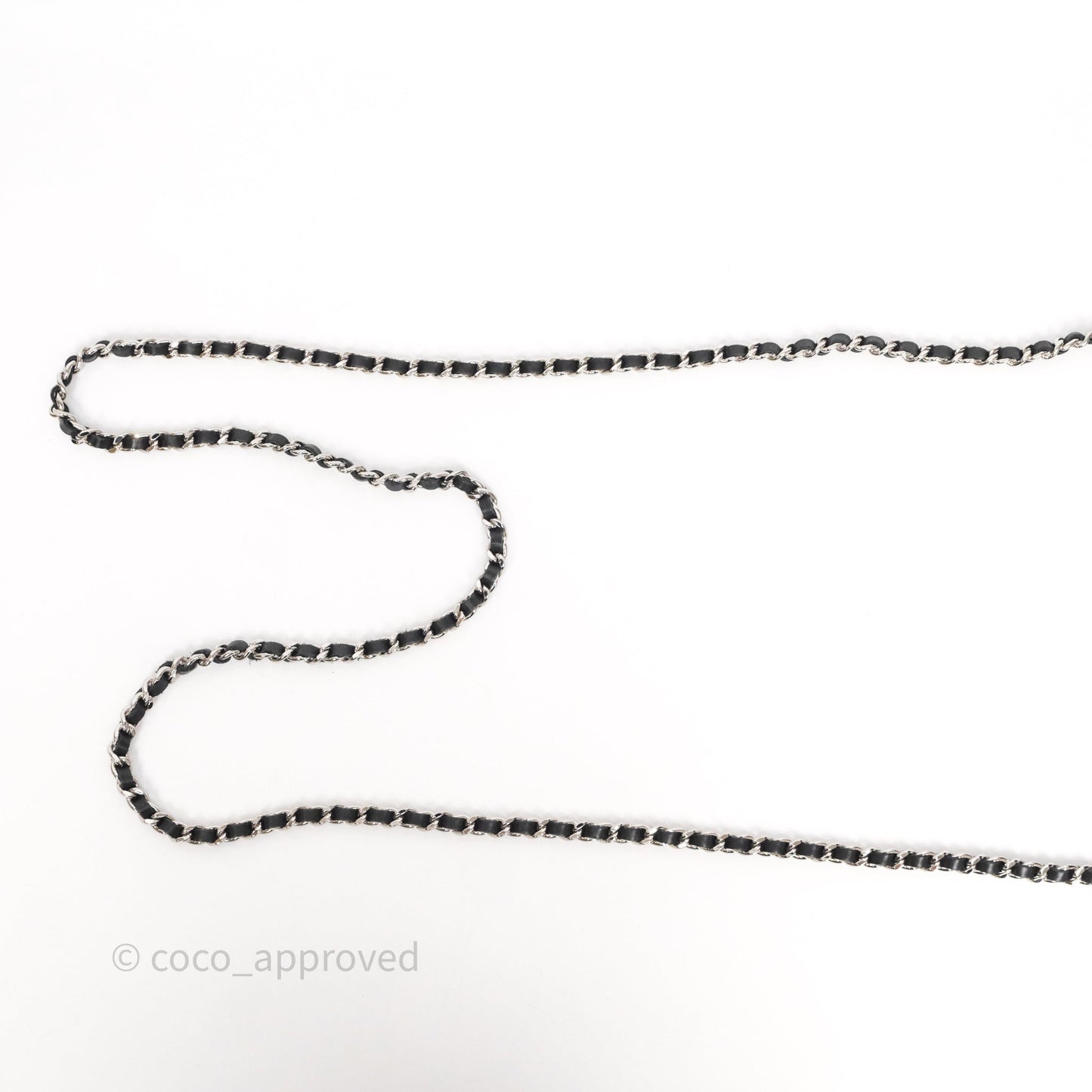 Chanel Cambon Line Wallet On Chain Black Lambskin Bag Silver Hardware