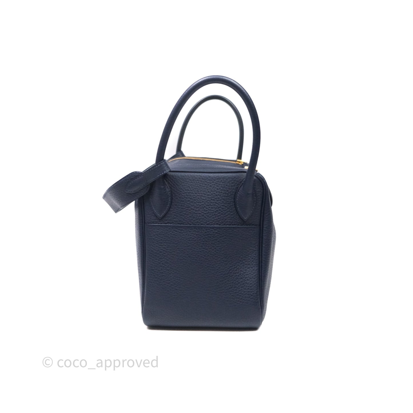 Hermès Lindy 30 Bleu Nuit 2Z Clemence Gold Hardware