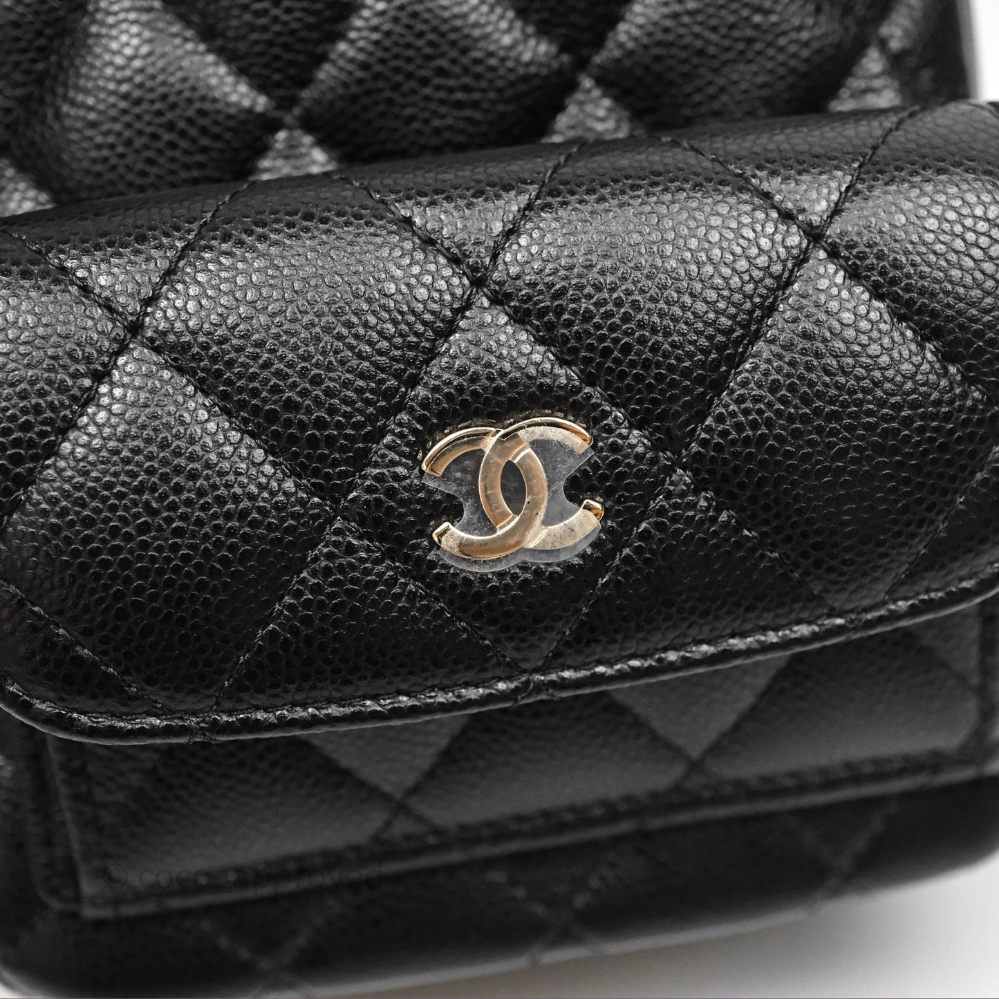 Chanel Classic Mini Backpack Black Caviar Gold Hardware