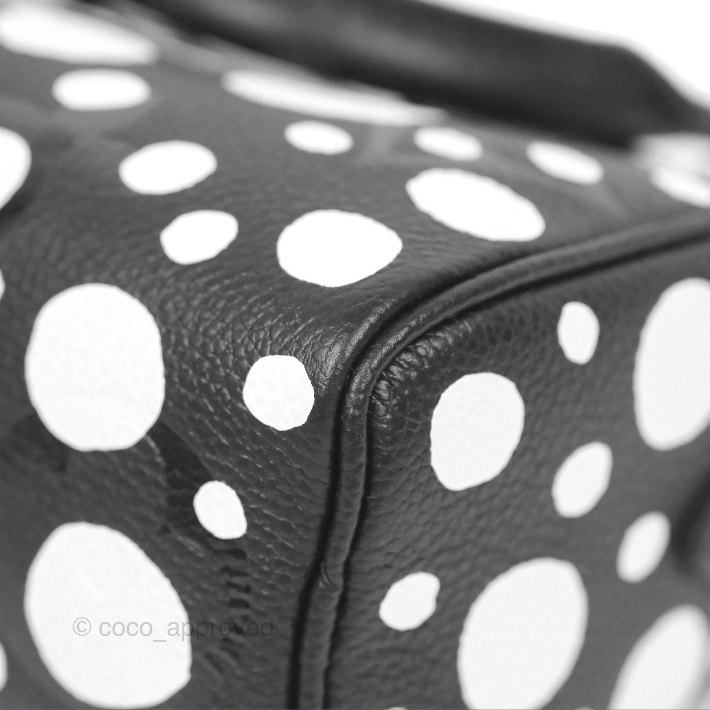 LV x Yayoi Kusama Nano Speedy Infinity Dots Black/White Silver Hardware