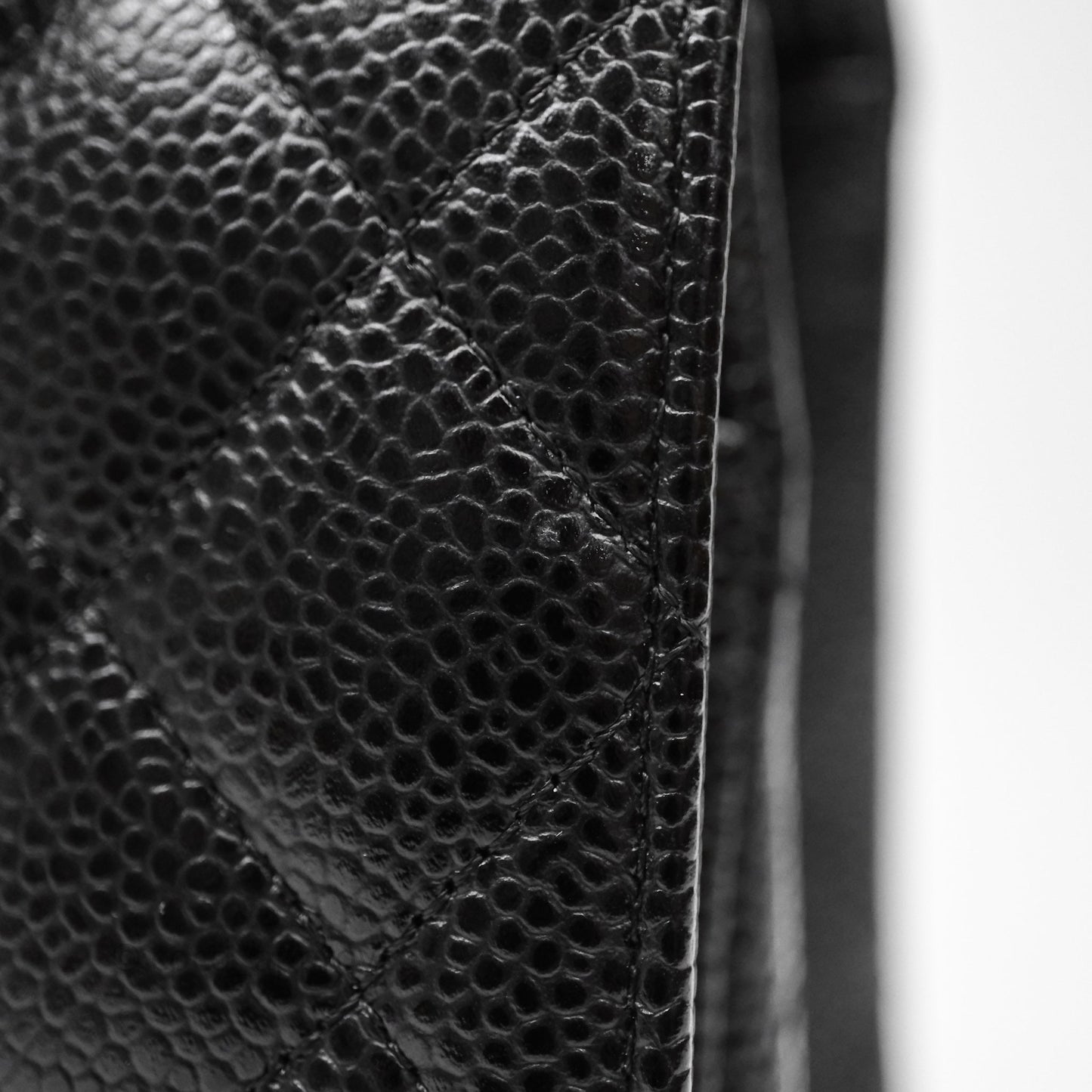 Chanel Classic Medium Flap Quilted Black Caviar Gold Hardware