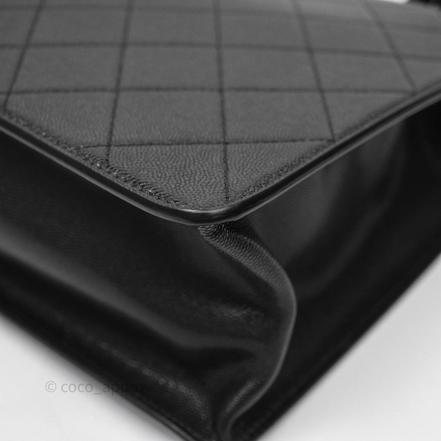 Chanel So Black Quilted Caviar Tote bag
