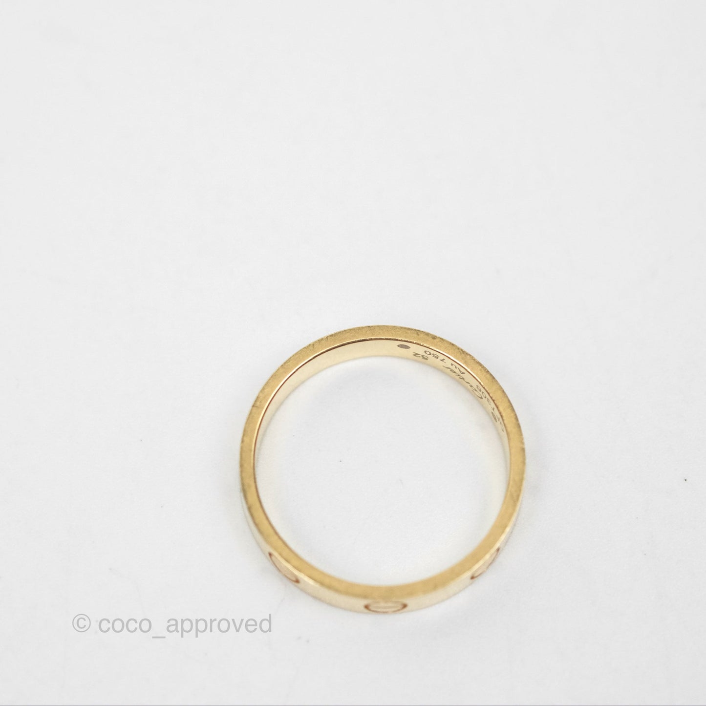Cartier Love Band Ring Yellow Gold