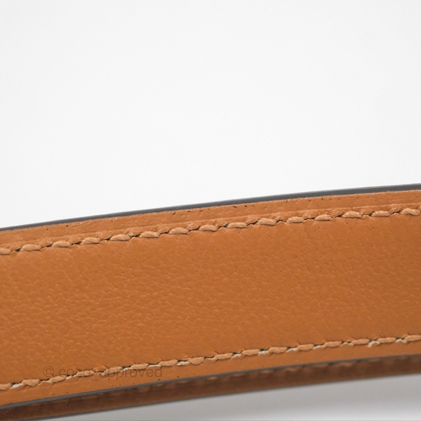 Hermès Epsom Kelly Buckle Belt Etoupe 18 Rose Gold Hardware