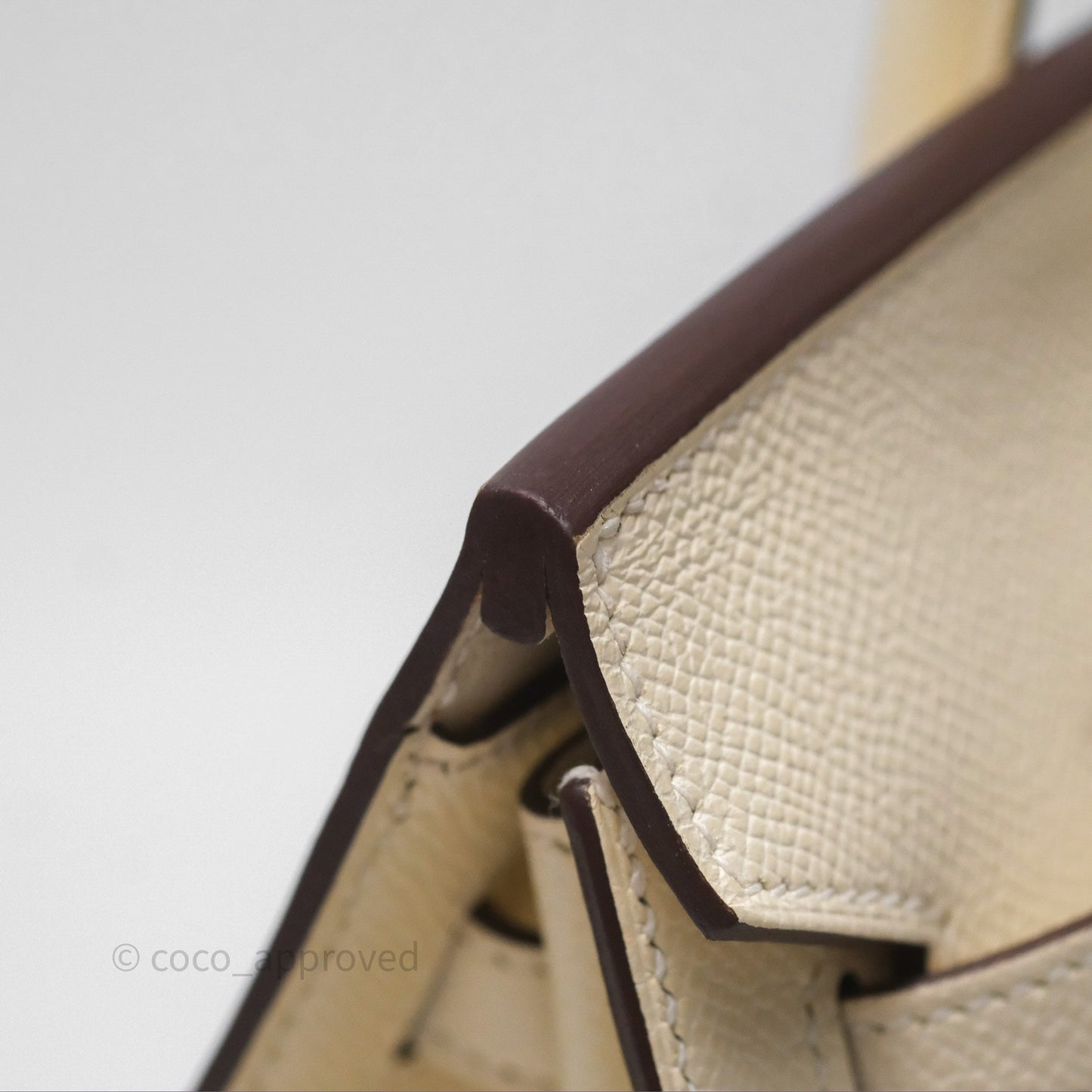 Hermès Birkin 25 Sellier Nata I2 Epsom Gold Hardware