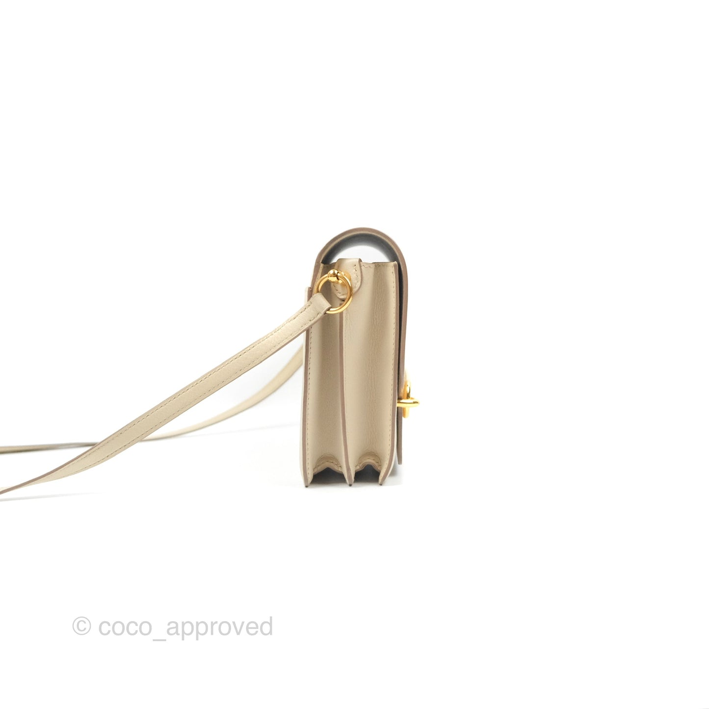 Hermès Roulis Mini 18 Beton Evercolor Gold Hardware